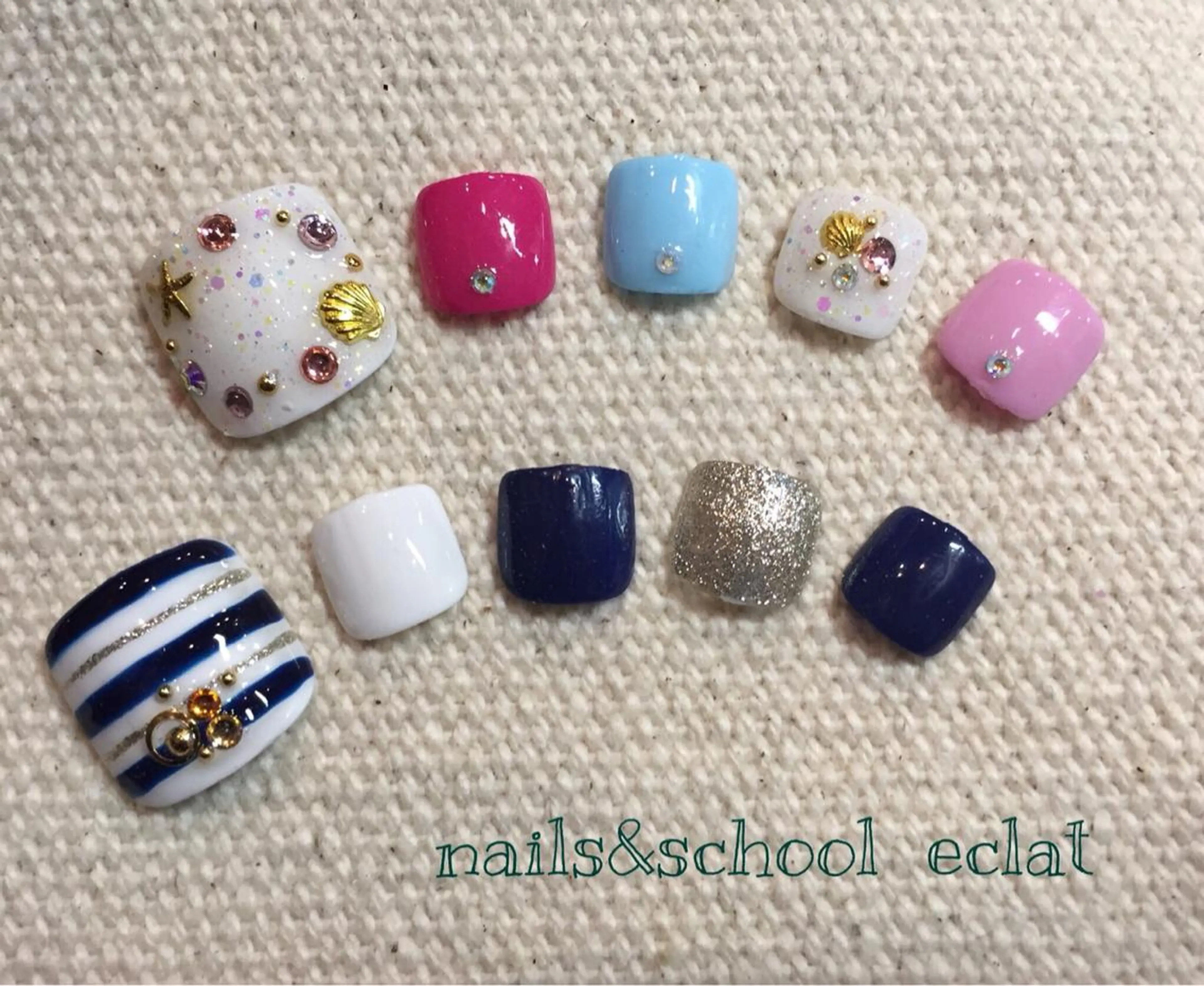 ネイル フットネイル センター南 eclatのネイルデザイン