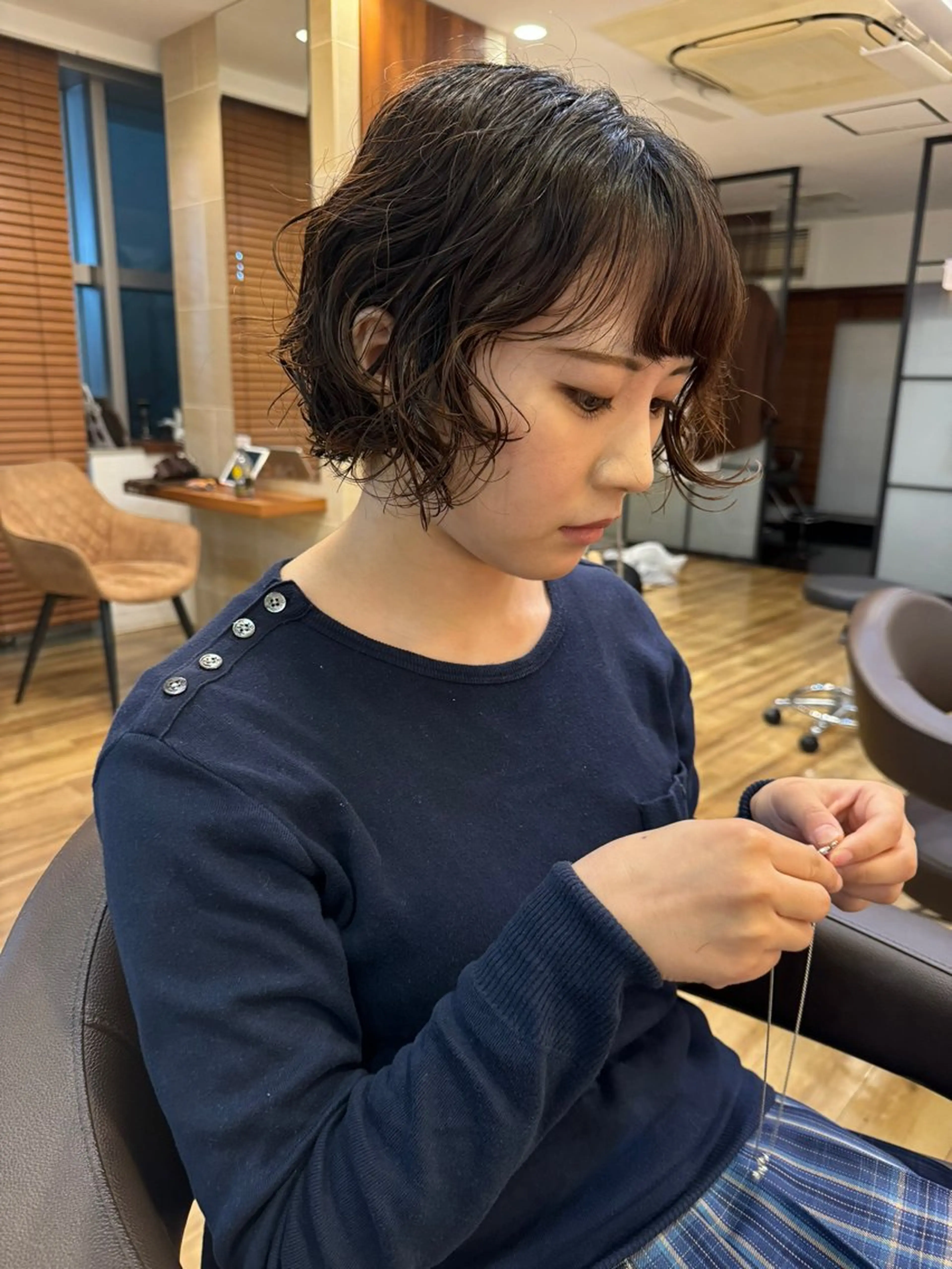 ショート パーマ カット パーマ トリートメント 🔆ボブパーマ🔆 とやましゅうとのヘアスタイル