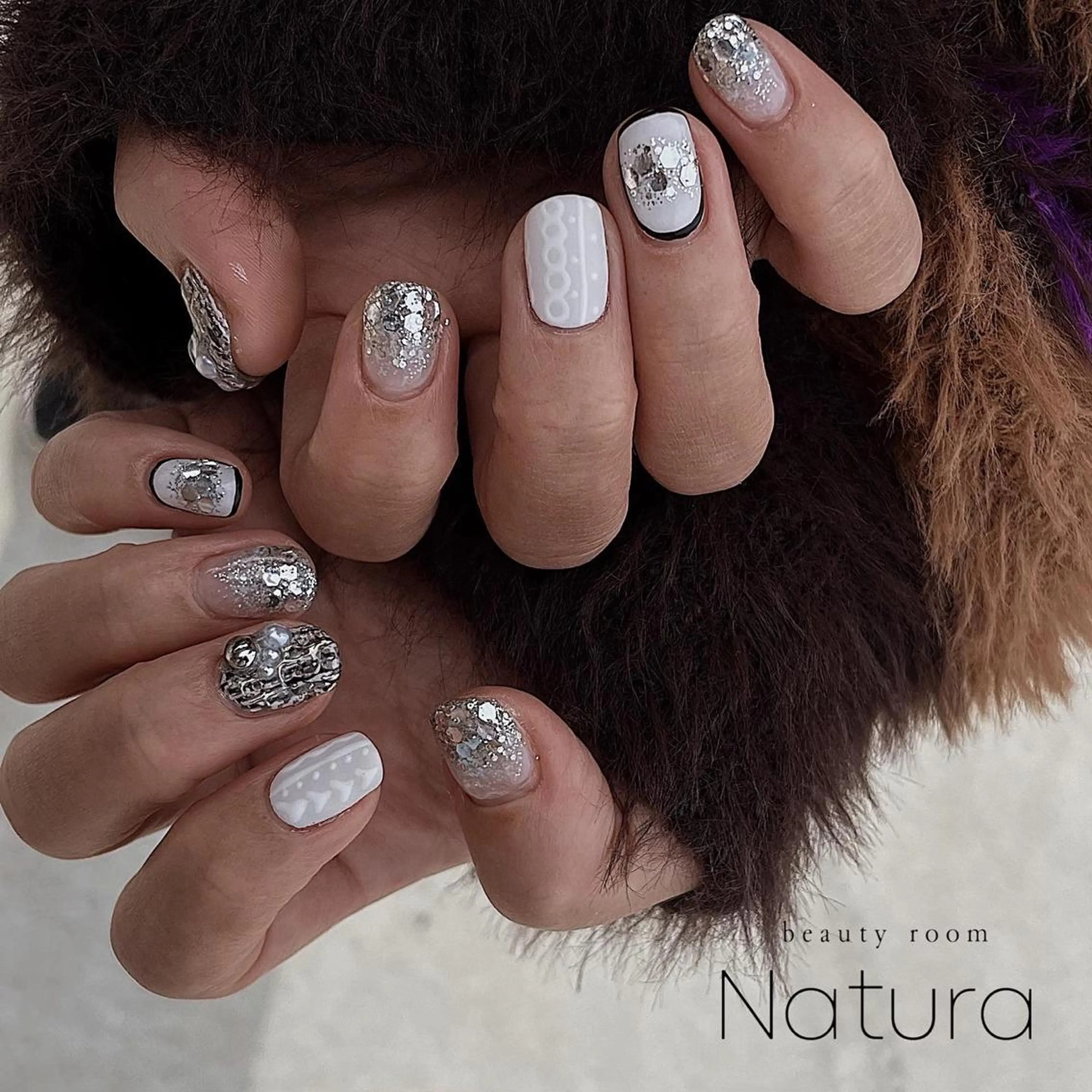 ネイル マツエク・マツパ アイブロウ ハンドネイル beautyroom Naturaのネイルデザイン