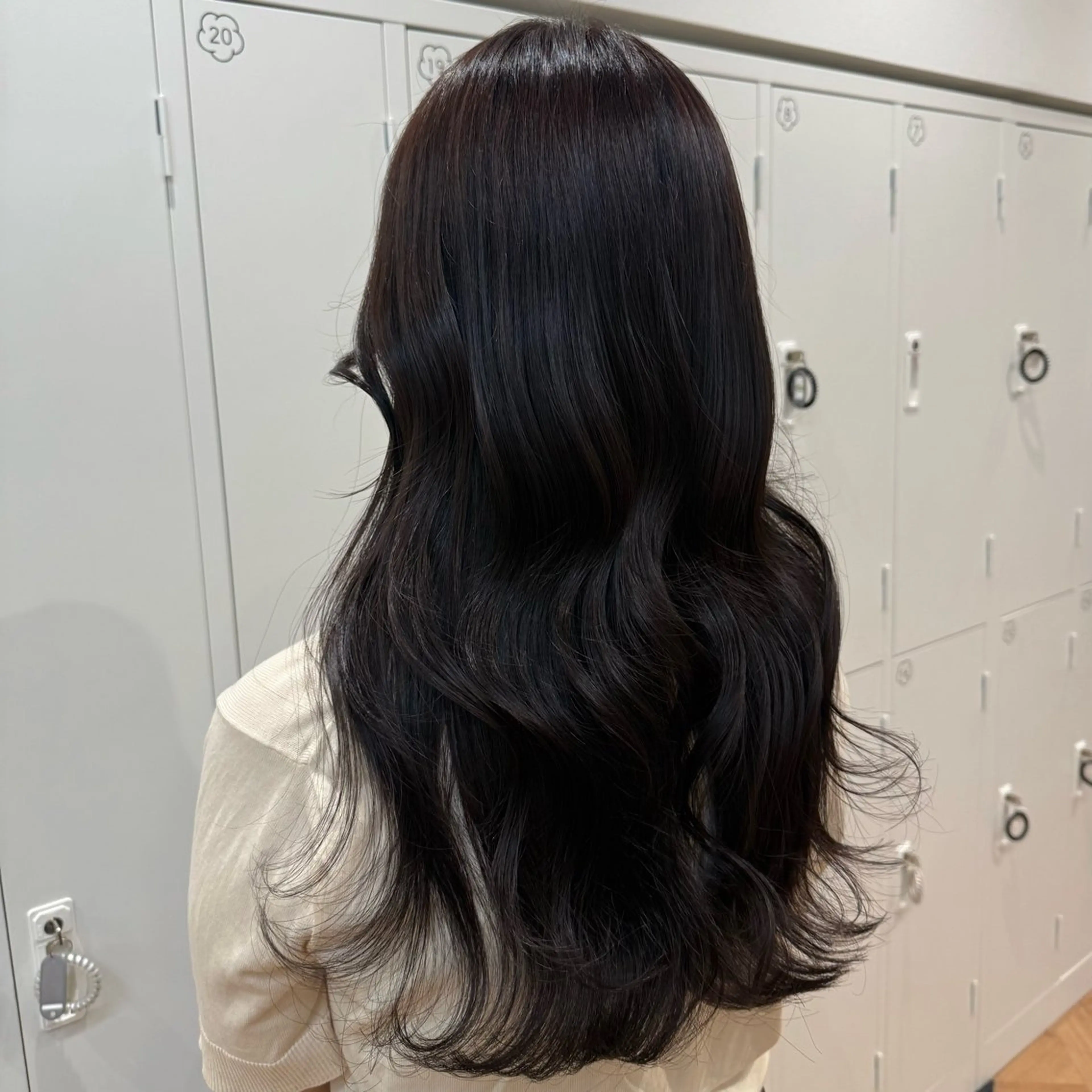ロング カラー ヘアアレンジ キヨミ 韓国レイヤーカットのヘアスタイル