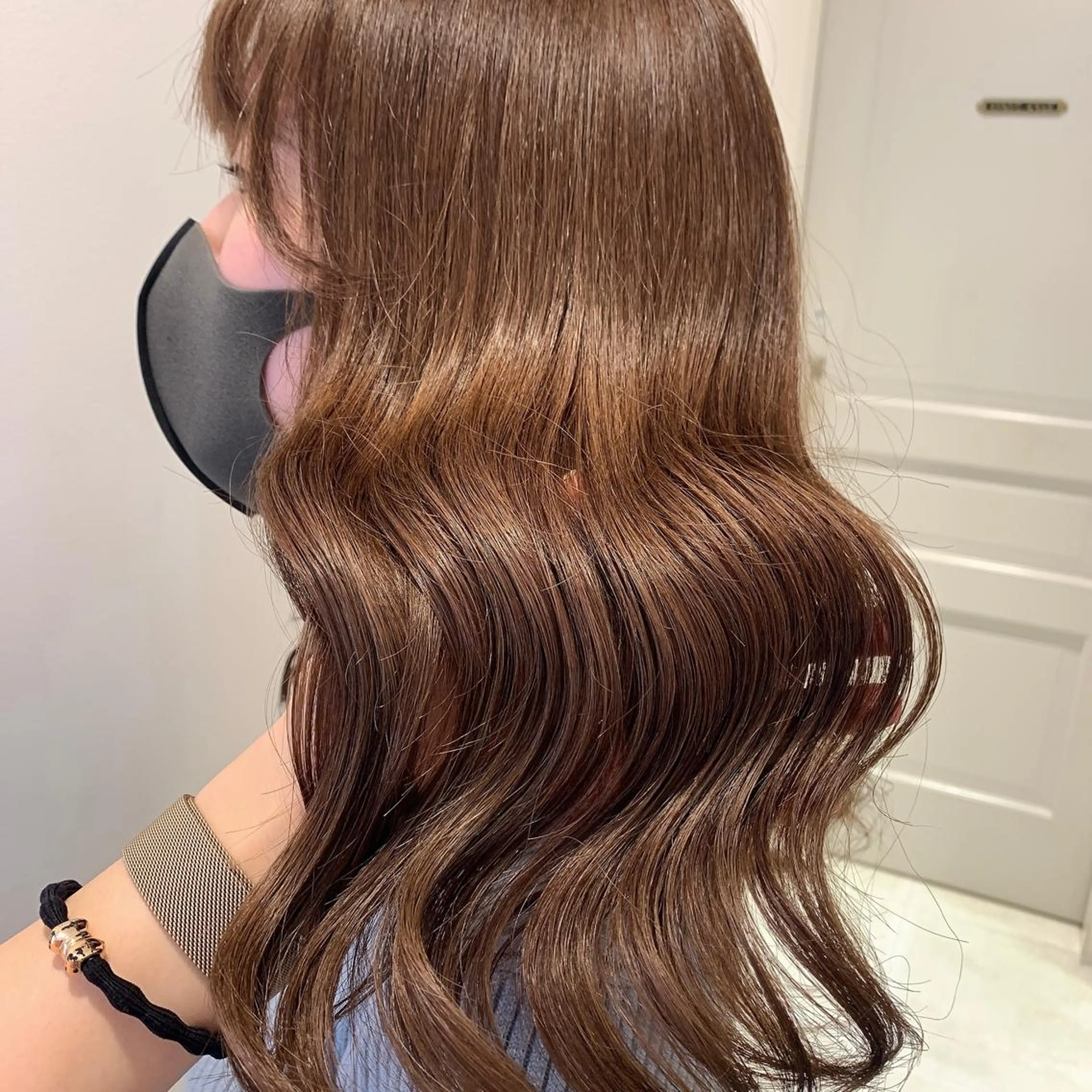 ロング カラー レイヤー×グレージュ /ピンク🩷mioのヘアスタイル