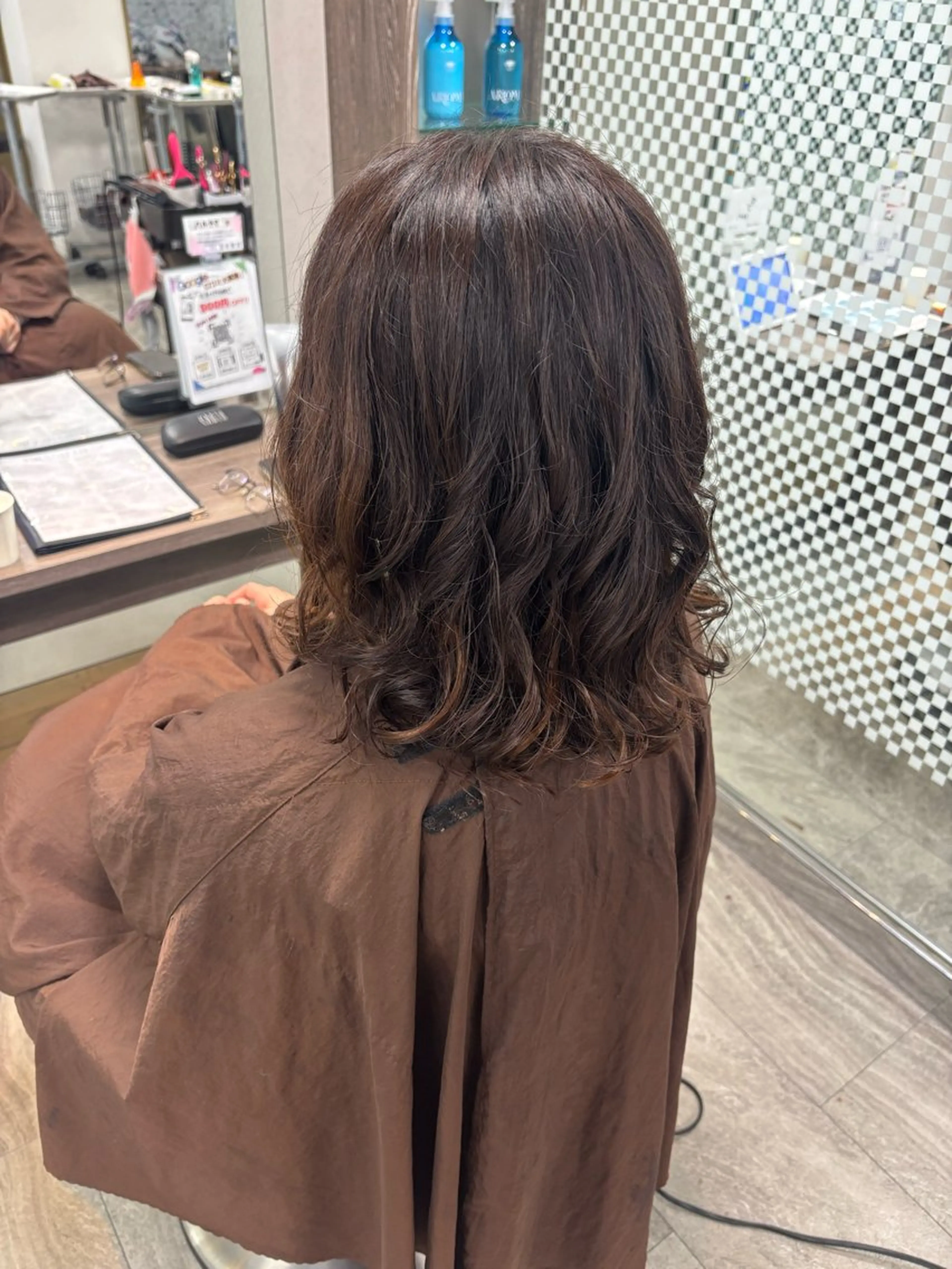 ミディアム パーマ Rina/似合う × なりたい、叶えます。のヘアスタイル