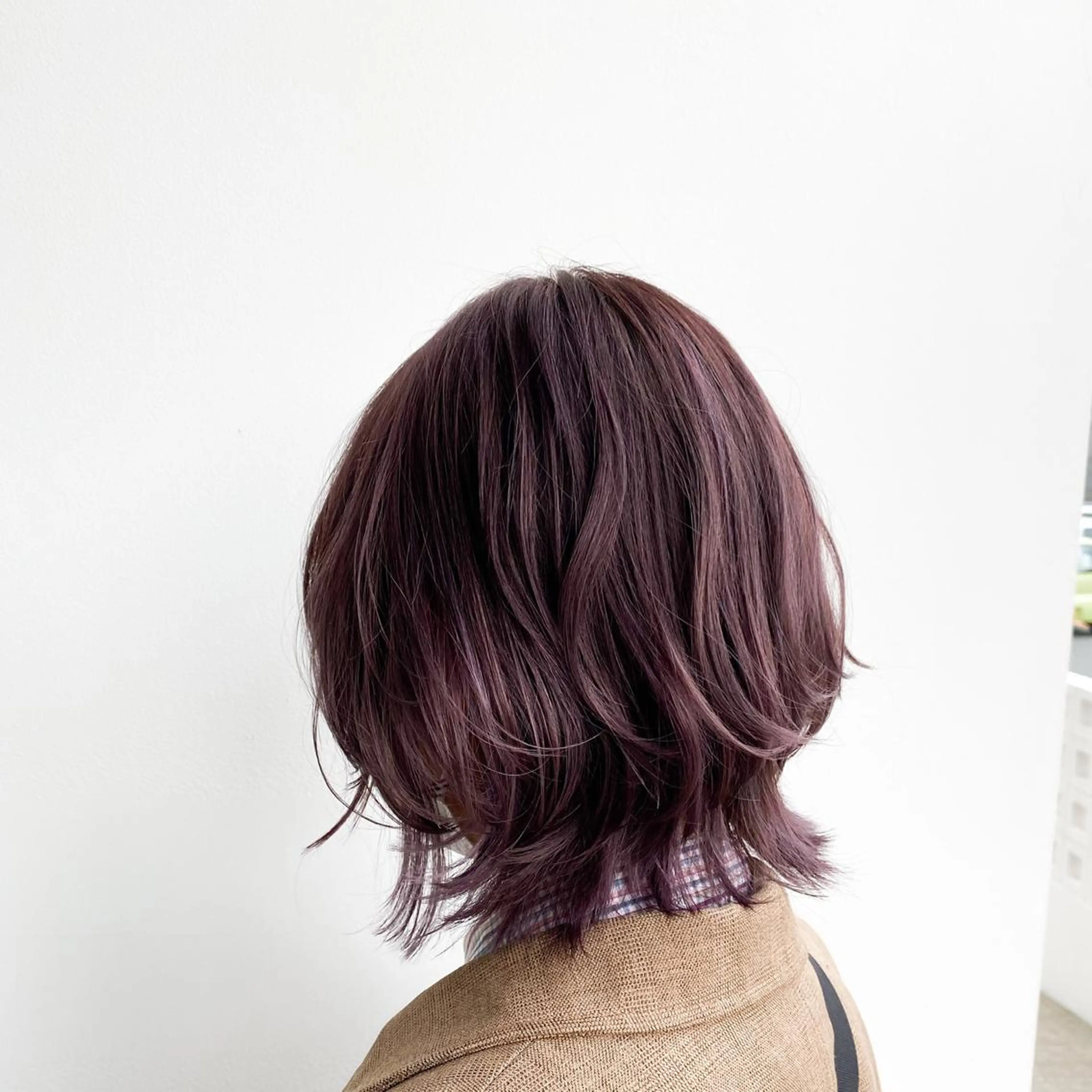 ミディアム カラー カシス 工藤 惇のヘアスタイル