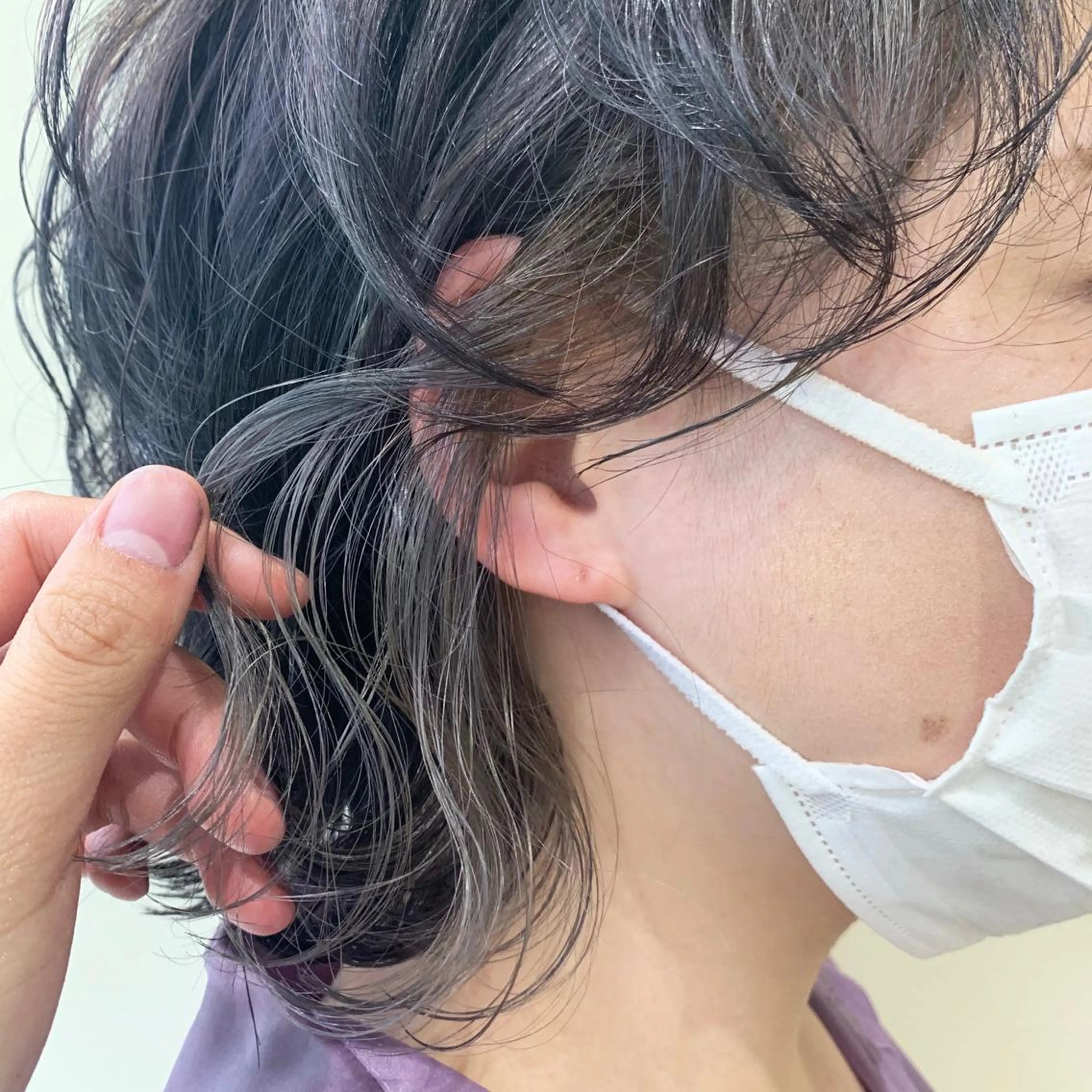 カラー ミストバング  フェイスフレーミング 田中 まりなのマツエク・マツパデザイン