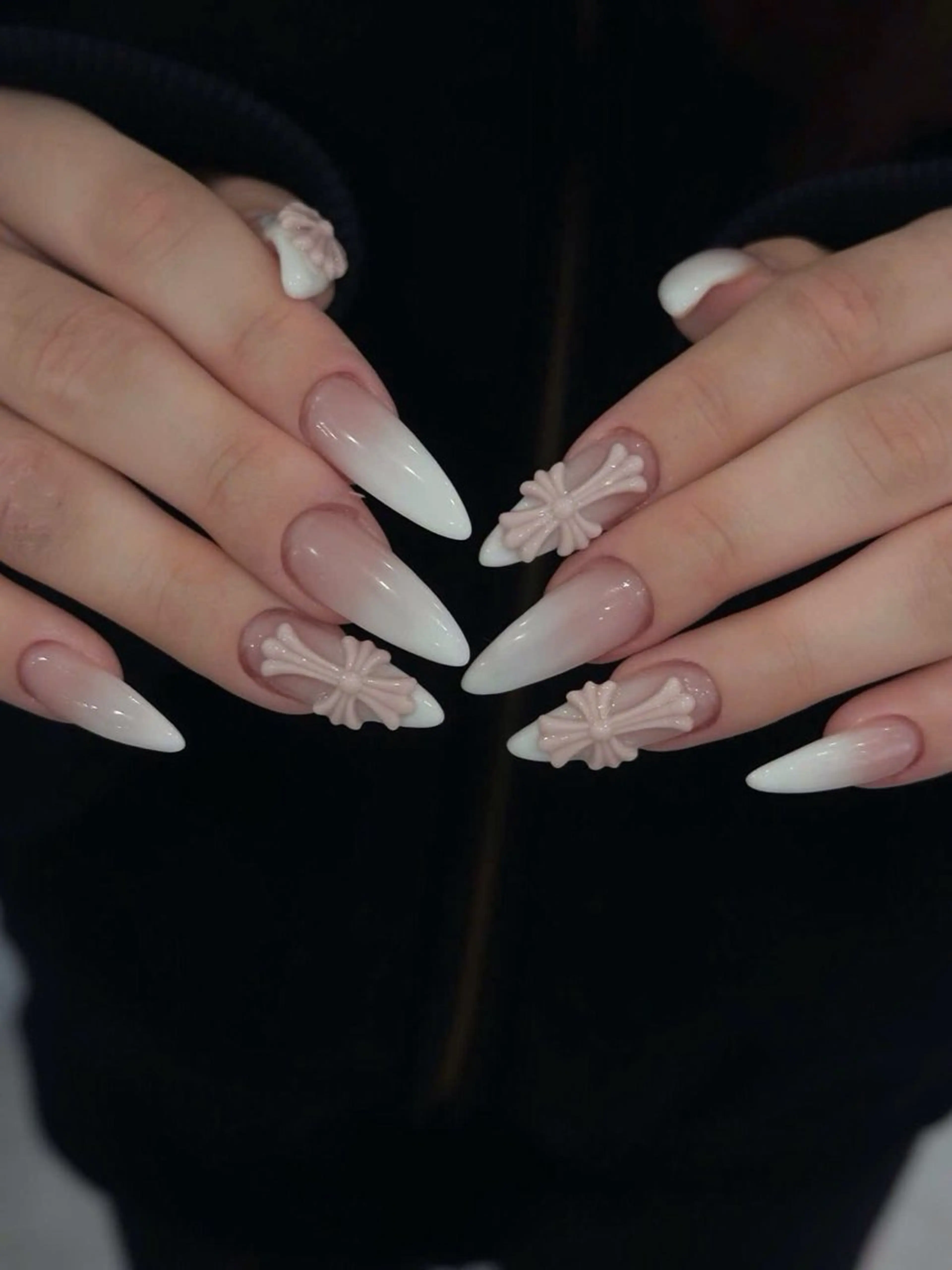 ネイル オーロラネイル ボルドー ブラウン 氷ネイル・うるうるネイル キラキラネイル ハンドネイル Sora  Nail 長さ出し専門店のネイルデザイン