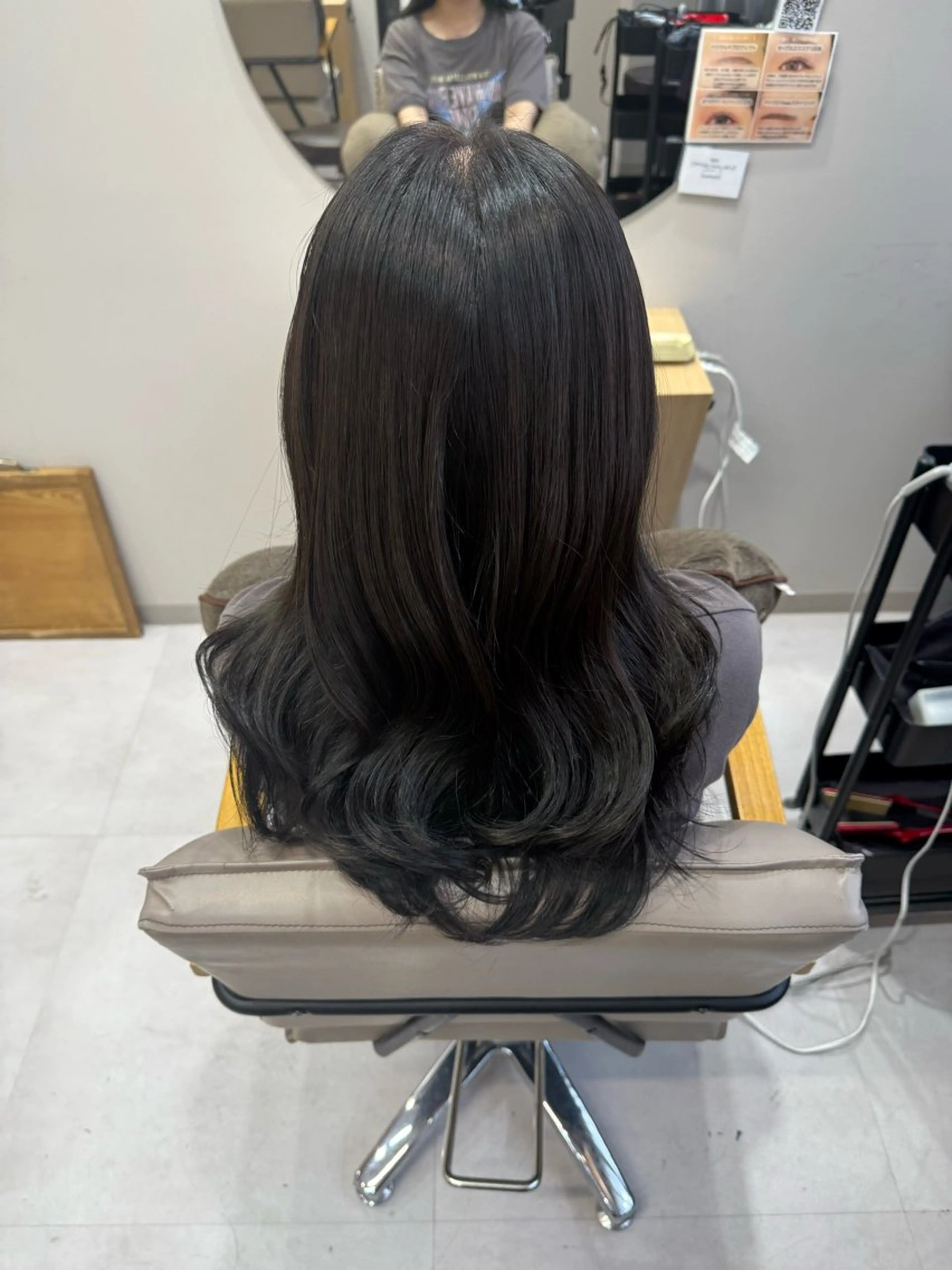 ミディアム カット ヘアカラー トリートメント 艶カラーsora🐰 カラーモデル募集🩵のヘアスタイル