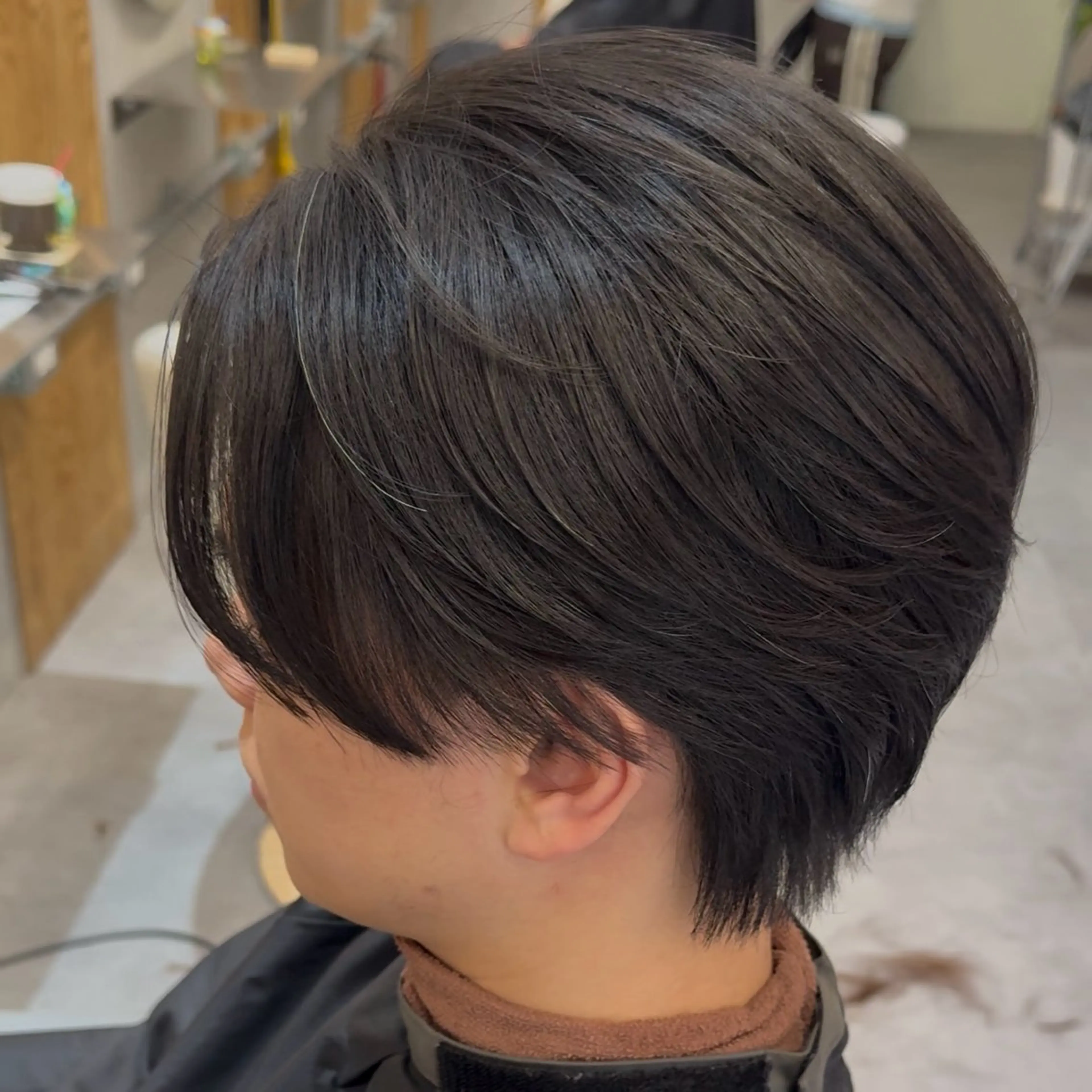 ミディアム パーマ メンズ カット 縮毛矯正 トリートメント cope'u moneのヘアスタイル