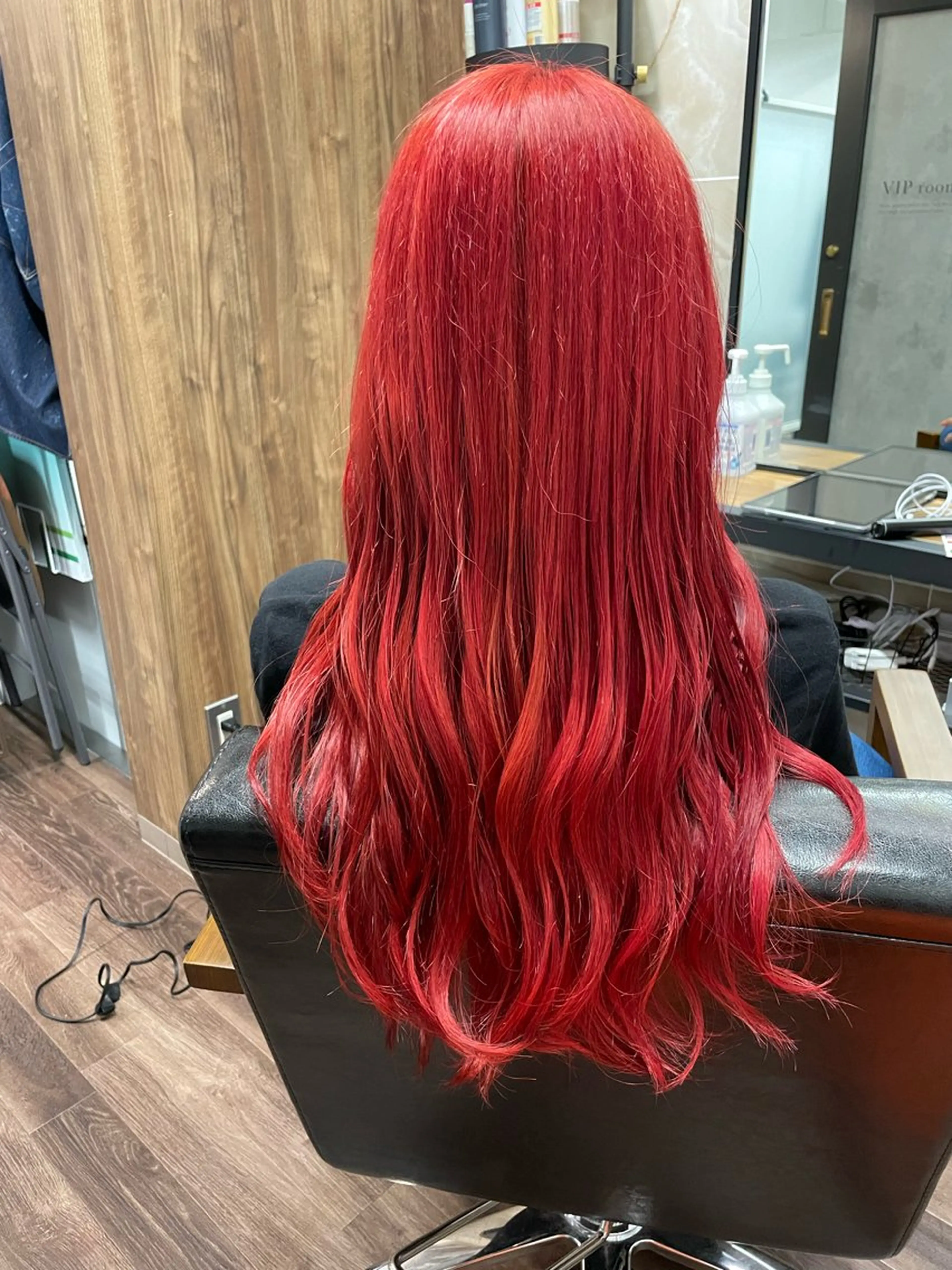 ロング カラー ヘアカラー トリートメント Lull1人美容室 バレイヤージュのヘアスタイル