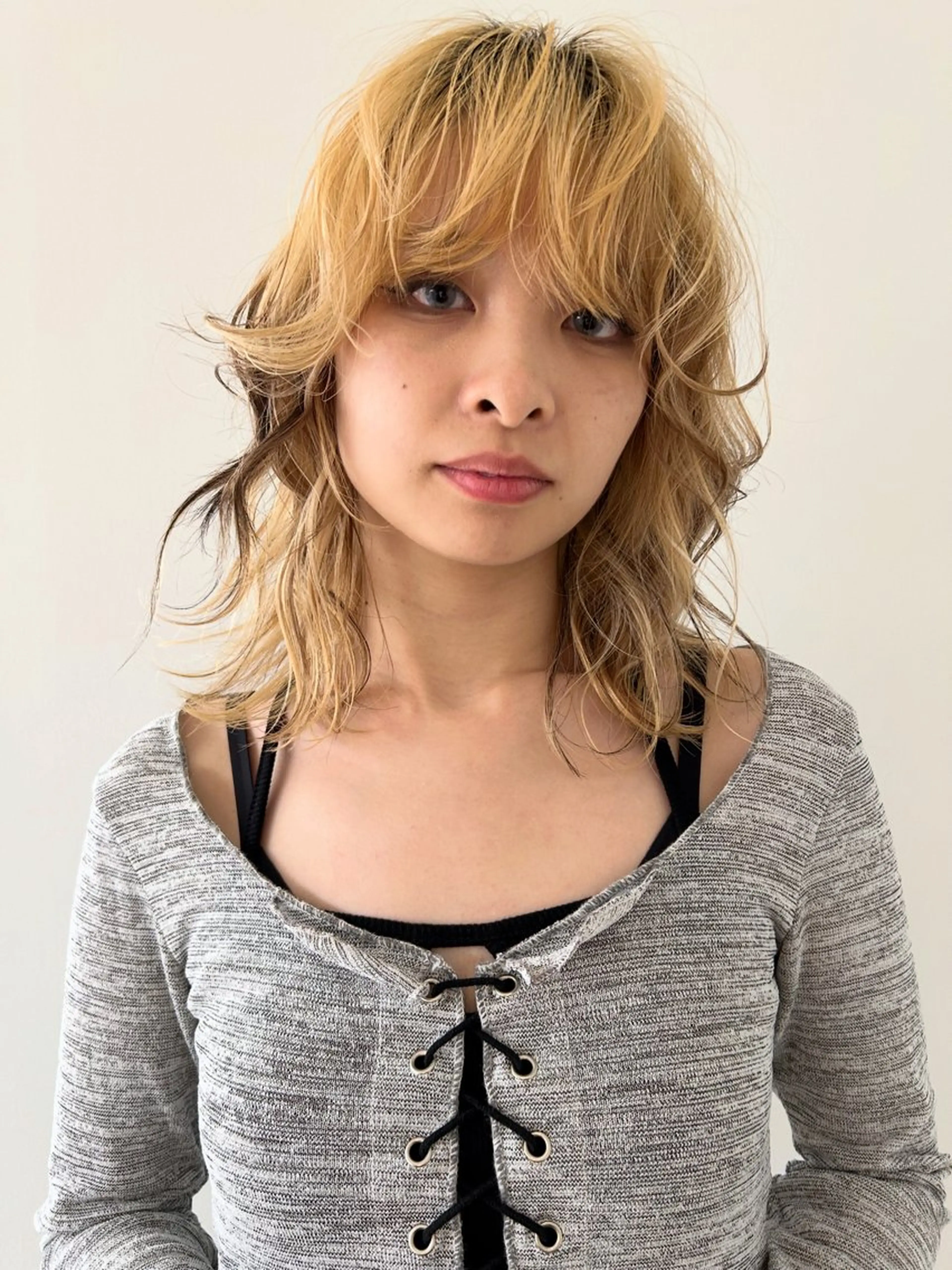 ミディアム カラー ケアパーマ/ケアブリ ーチdaisukeのヘアスタイル