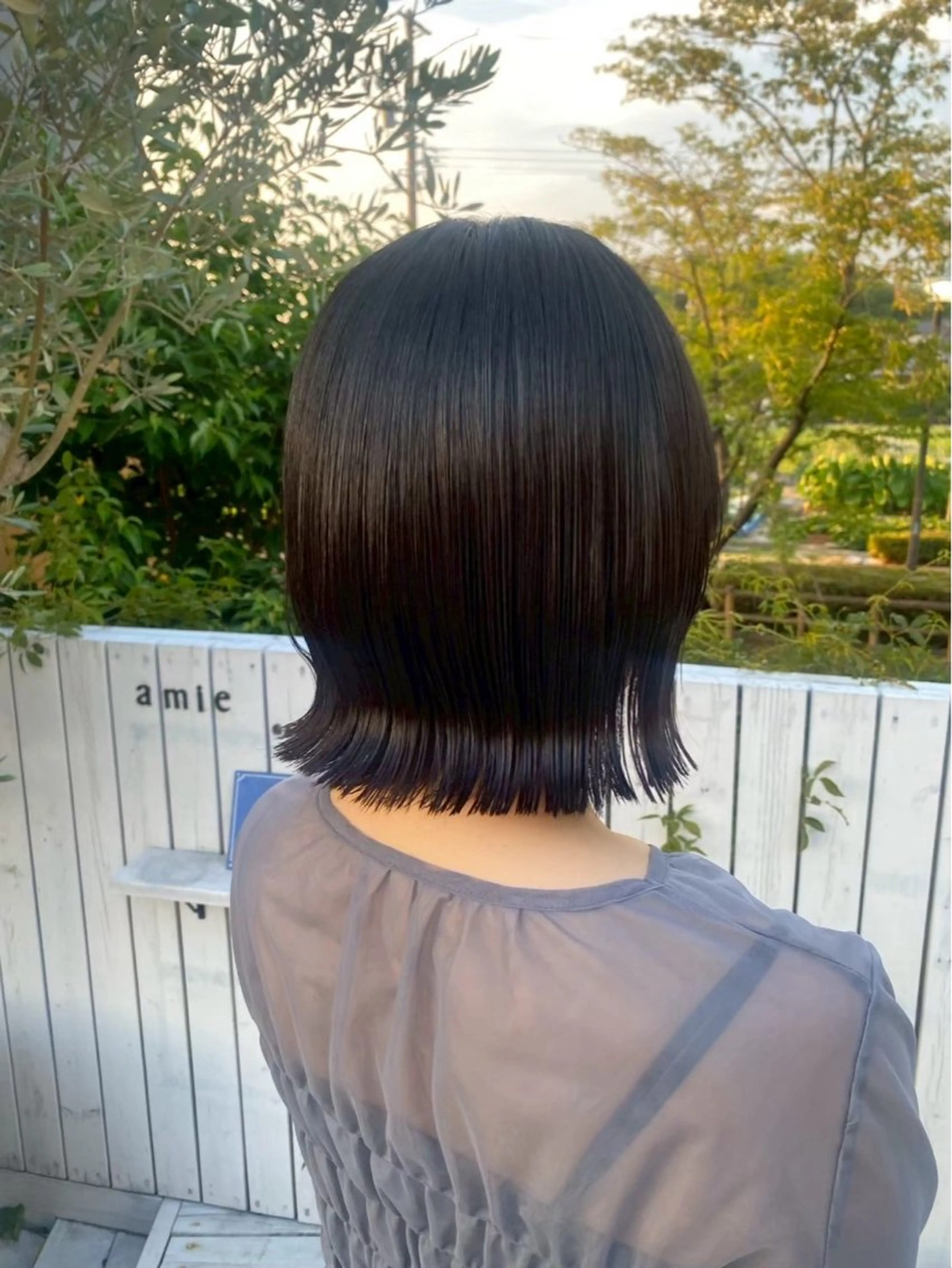 ミディアム カラー ヘアカラー 平尾 怜奈のヘアスタイル