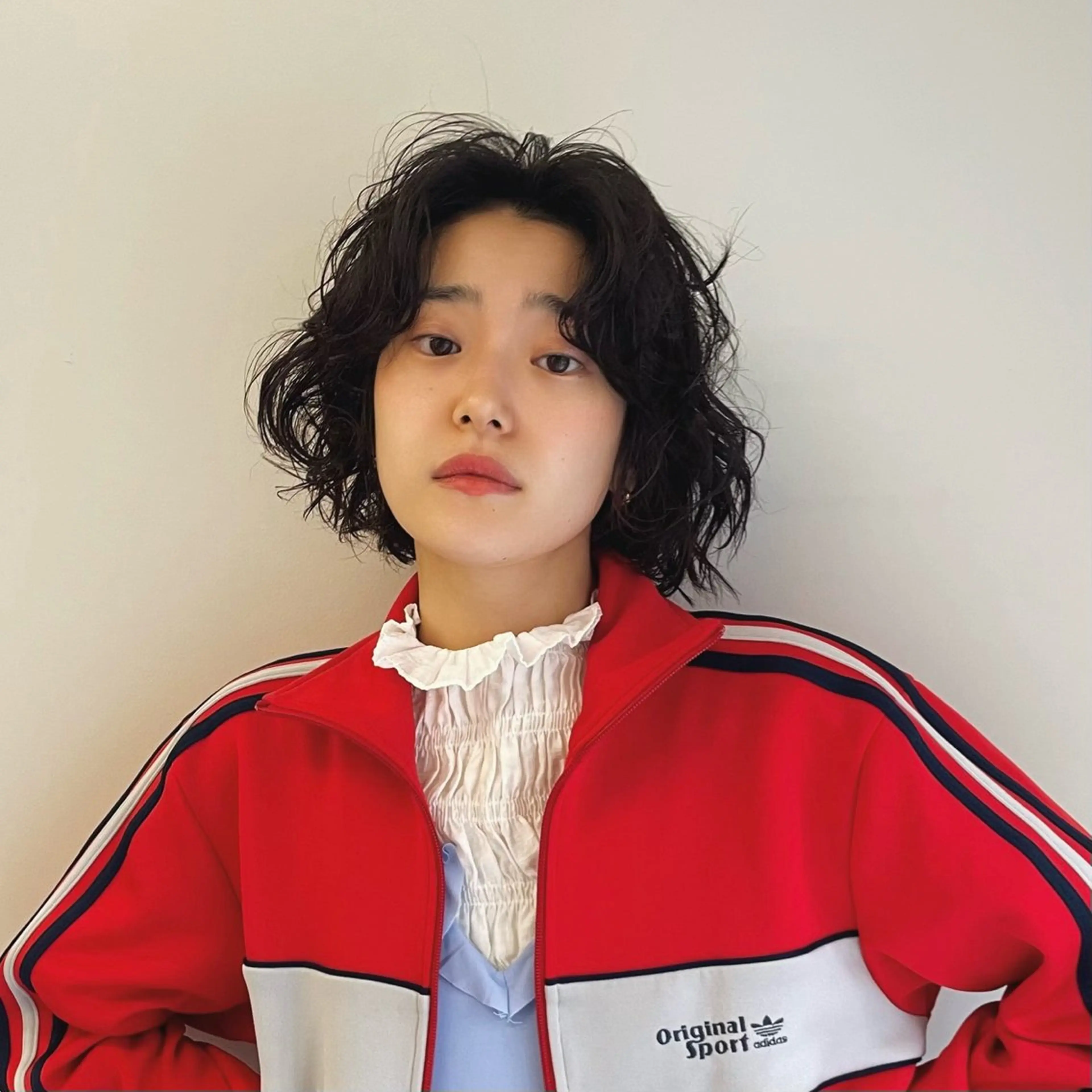 ショート パーマ ショートボブ ボブ 顔まわりレイヤー 伸ばしかけ レイヤーカット カット パーマ Neelu所属・Neelu 日置剛人のヘアスタイル