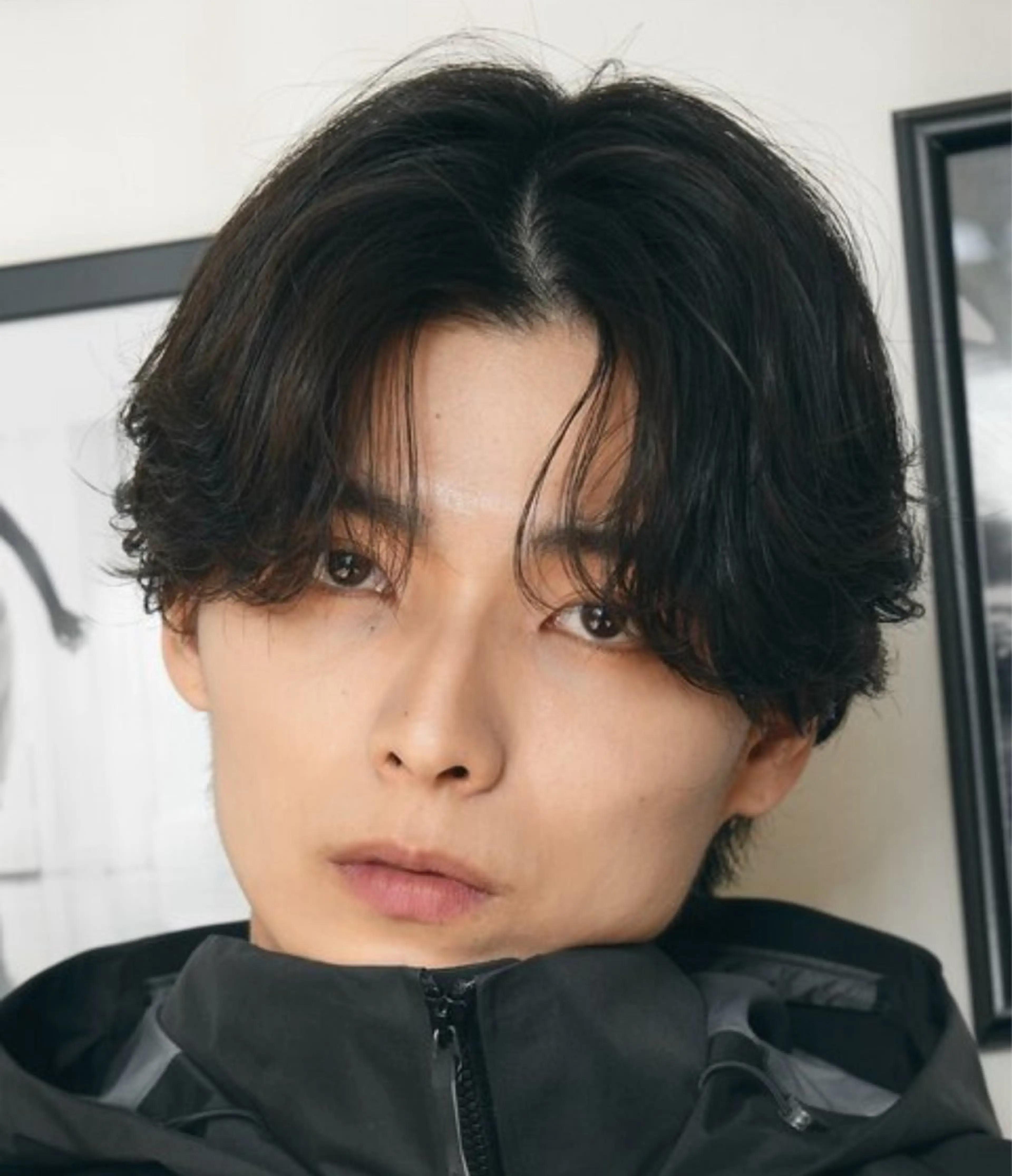 パーマ メンズ センターパート マッシュ メンズパーマ プードルパーマ メンズツイストパーマ カット パーマ トリートメント 仙台波巻きパーマ/ fifth/遠藤楓雅のヘアスタイル