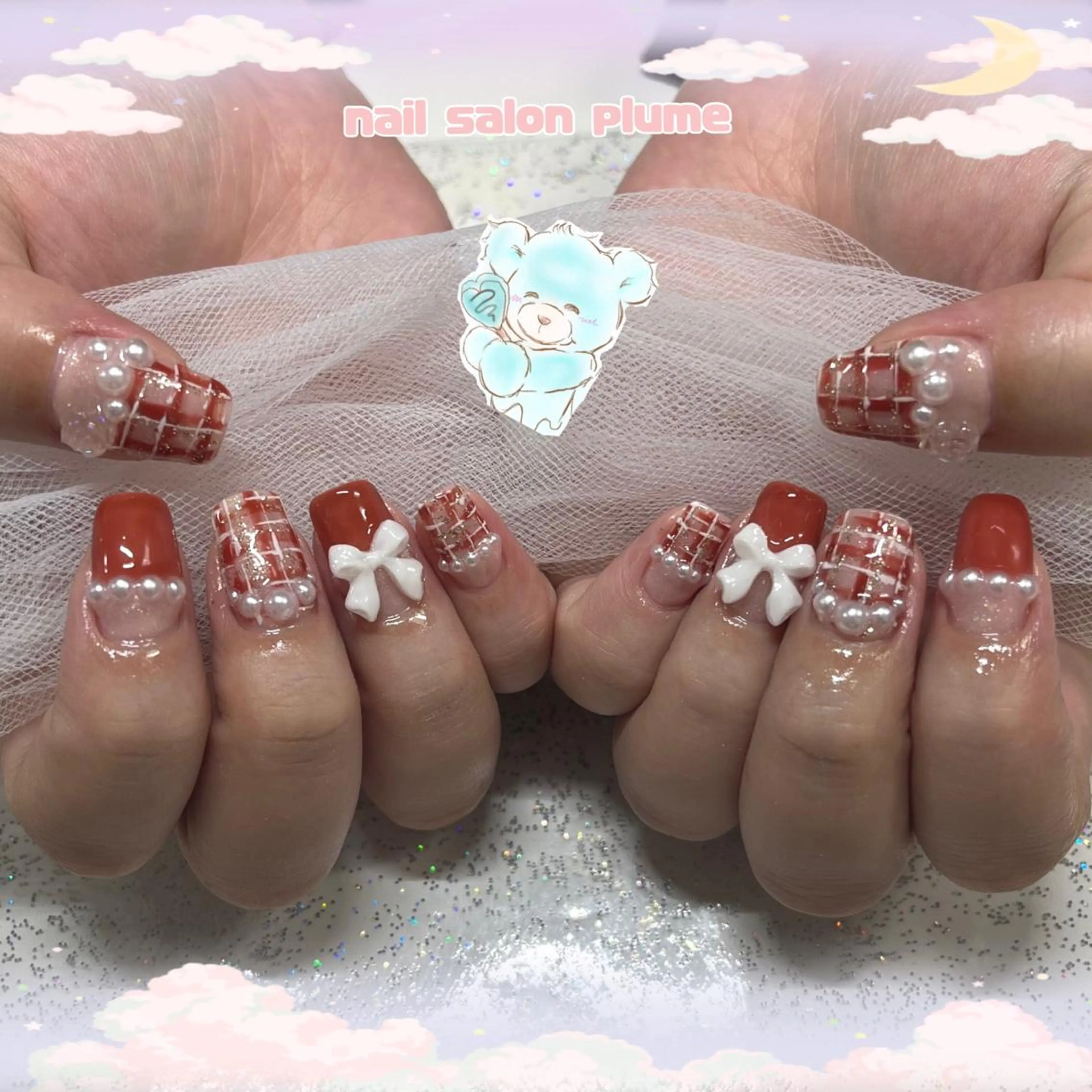 ネイル ハンドネイル plume nail ☆韓国ネイルのネイルデザイン
