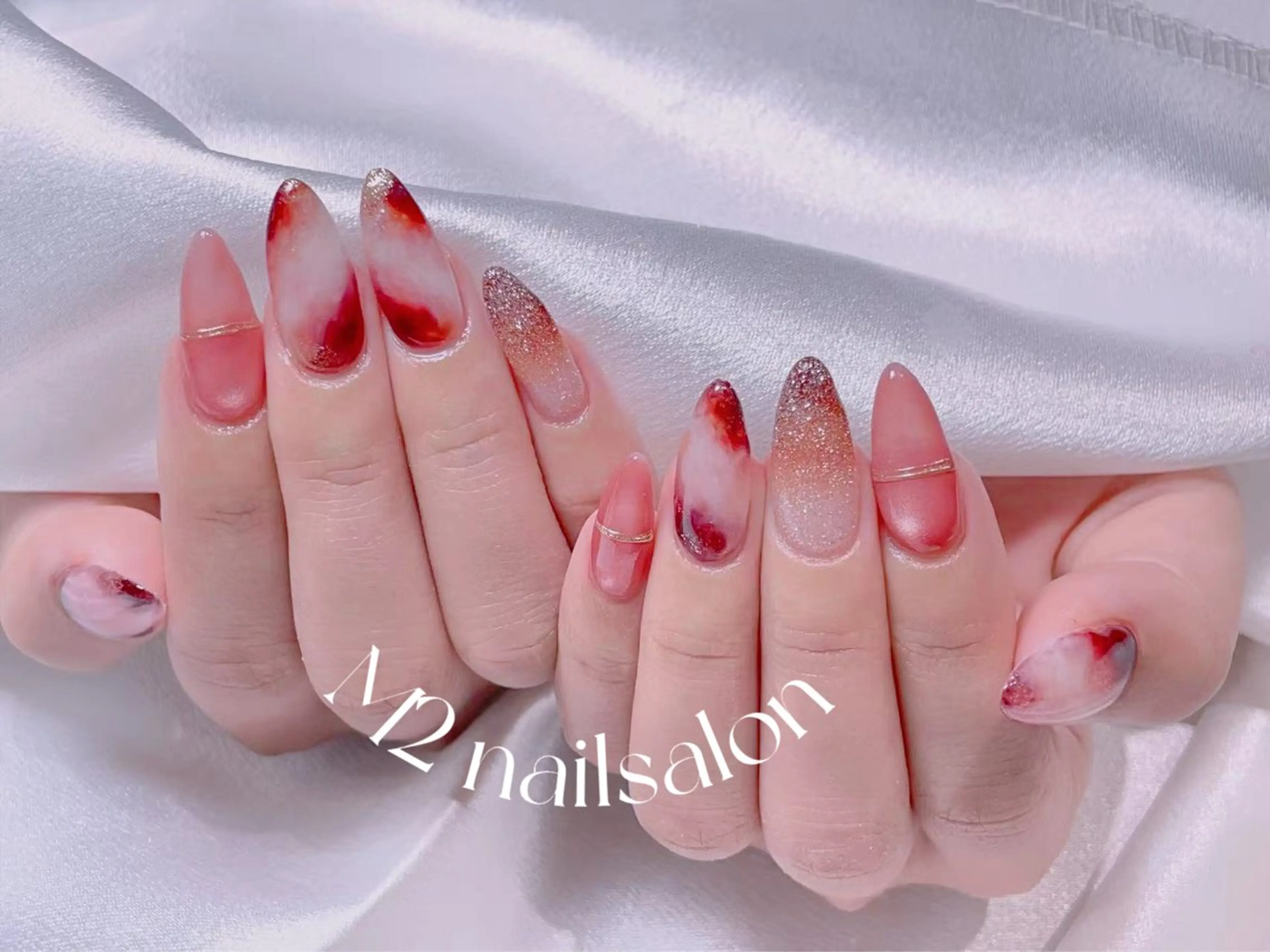 ネイル 長さだし専門店 M2　rikaのネイルデザイン