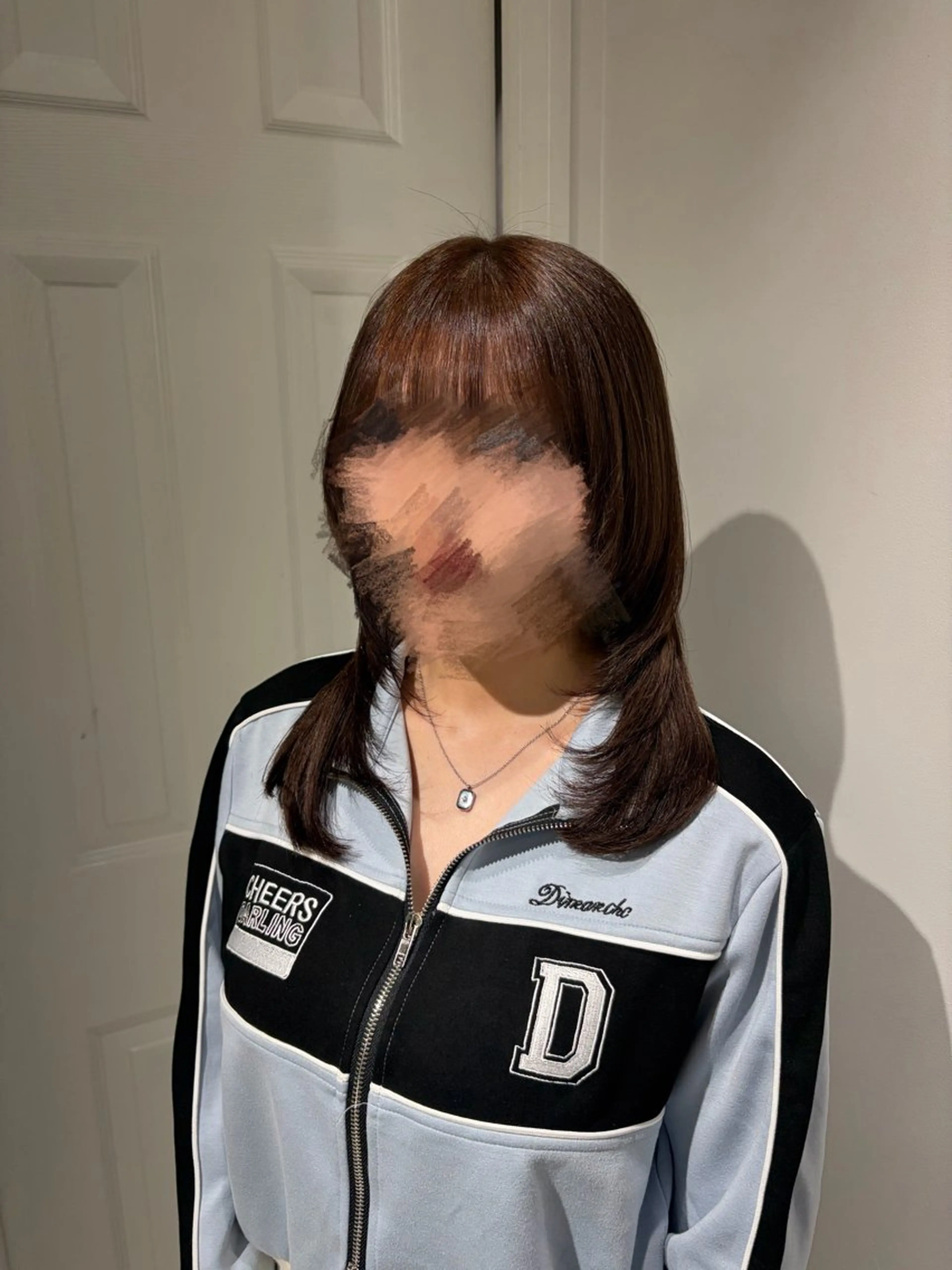 セミロング カラー カット ヘアカラー ななみ.⋆𝜗𝜚 暖色艶カラー/まつパのヘアスタイル