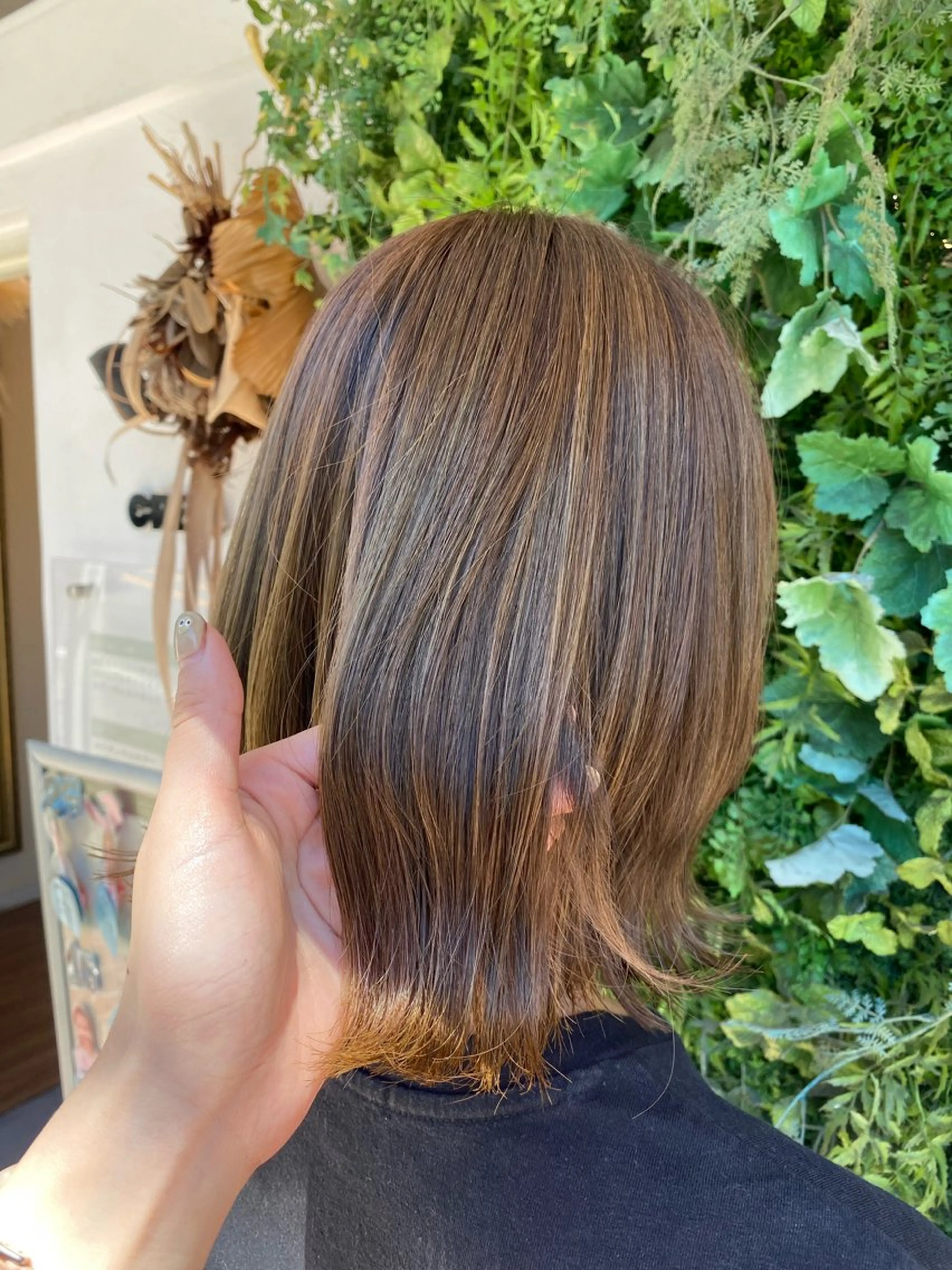 ミディアム カラー カット ヘアカラー 透明感カラー/韓国 ヘア🩶yuri🩵のヘアスタイル