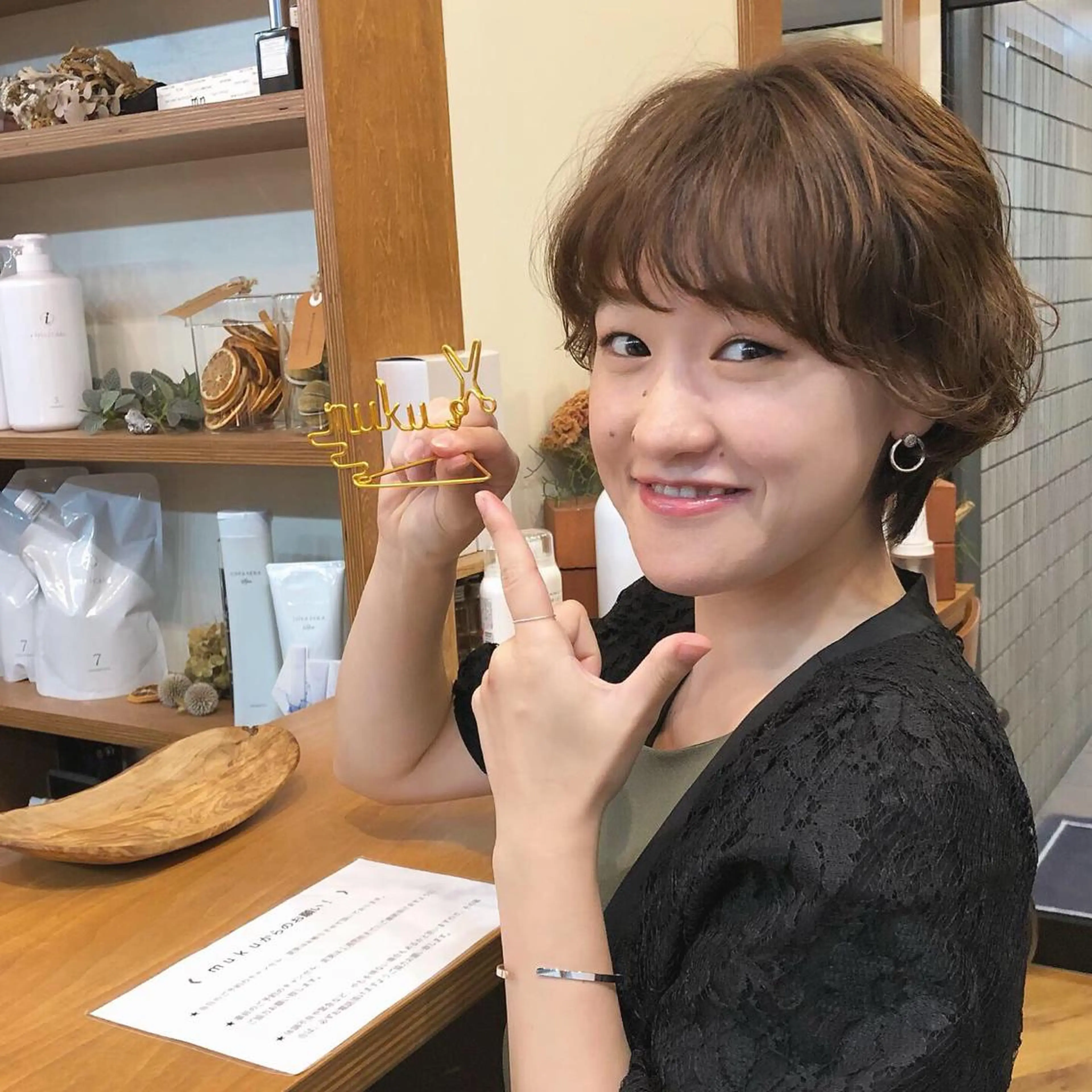 ショート 丸みショート ショートヘア 山野 稚奈のヘアスタイル
