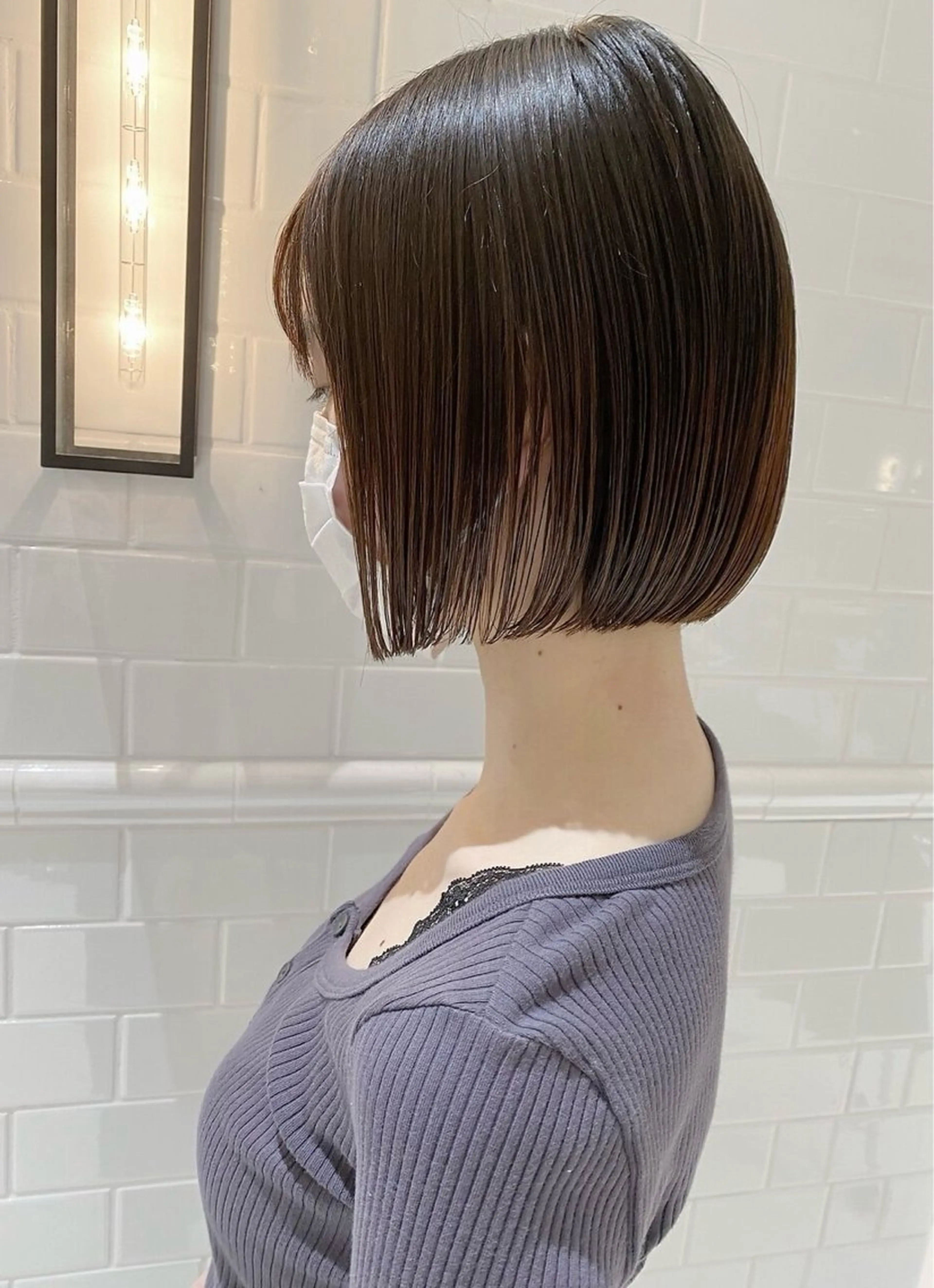 ꪔ̤̮ボブカット&ワンカラーꪔ̤̮【パツっとボブに透明感カラーでイメチェンに最適✂︎】の写真