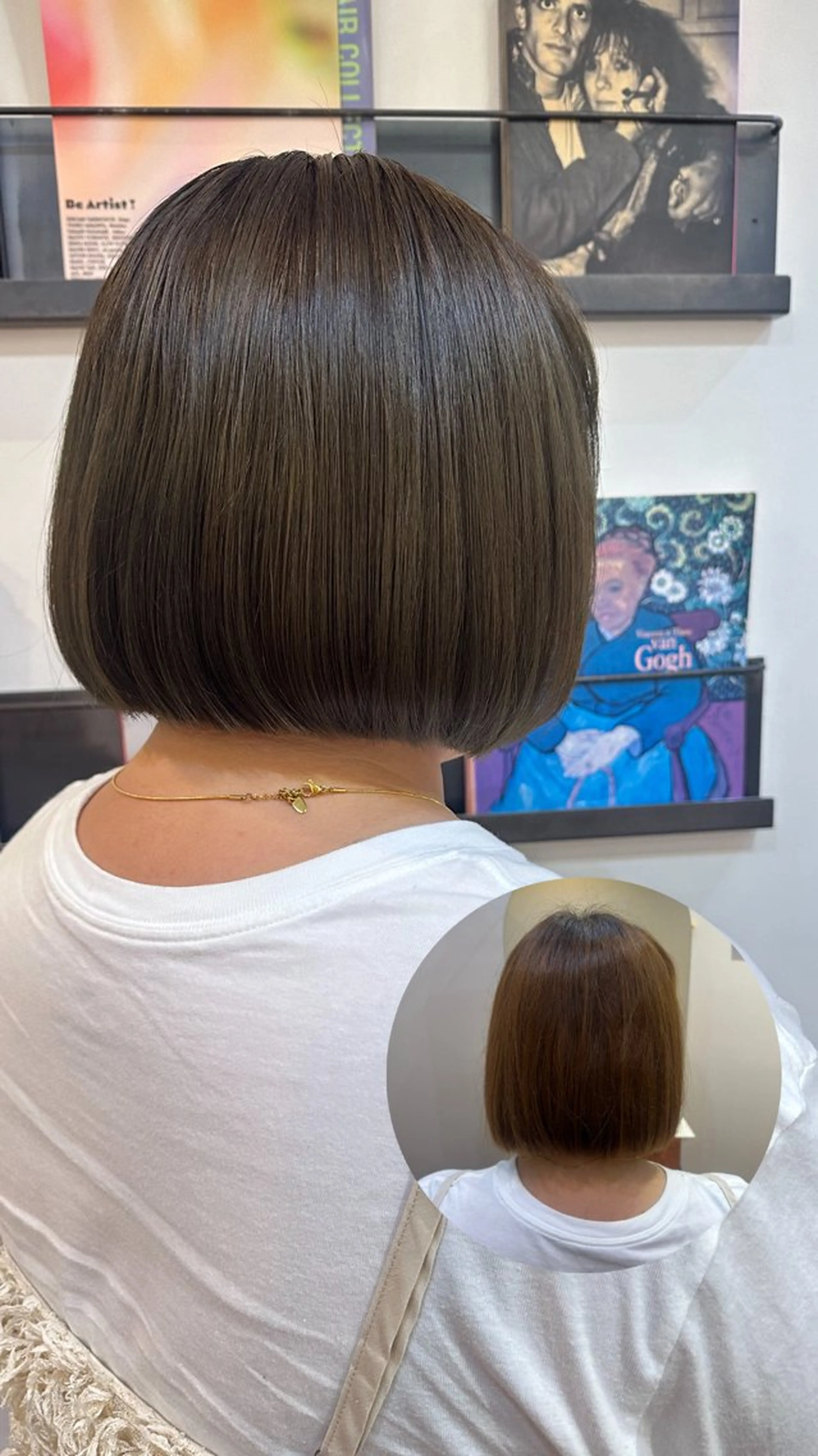 カラー オリーブカラー momo 札幌美容師のヘアスタイル