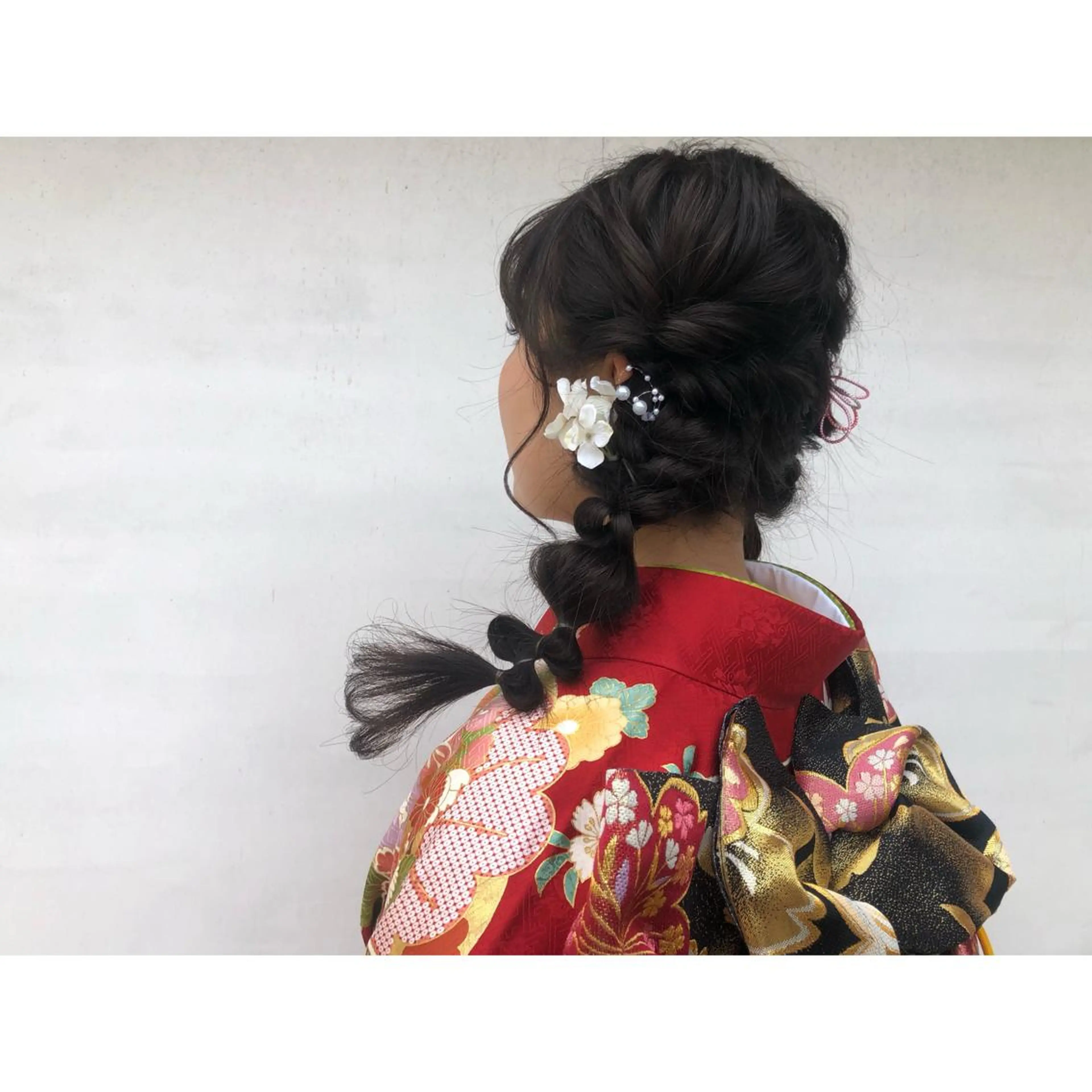 ロング カラー ヘアアレンジ まつパ/まつエク Ci belleのマツエク・マツパデザイン