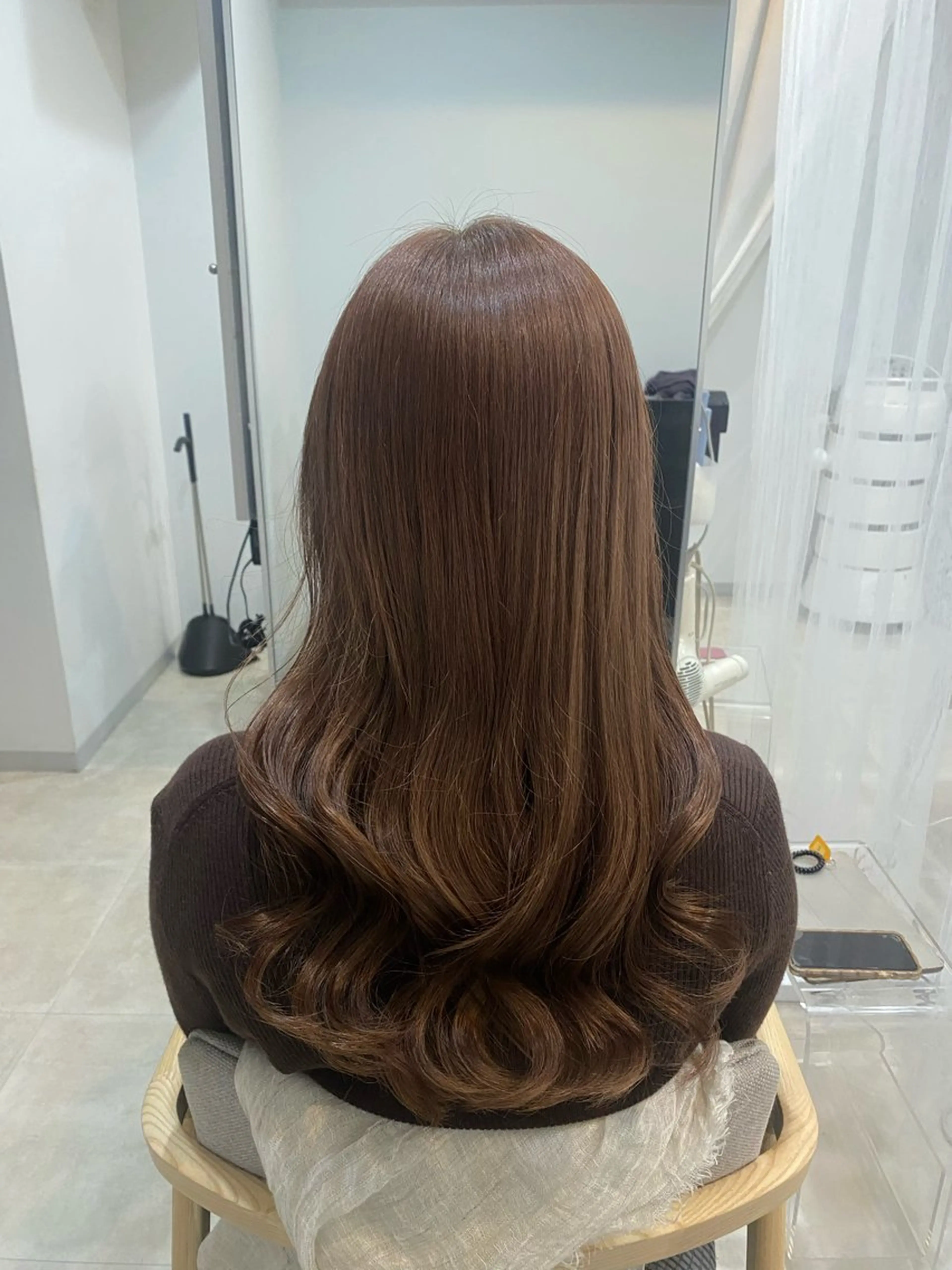 ロング 谷川 李奈のヘアスタイル