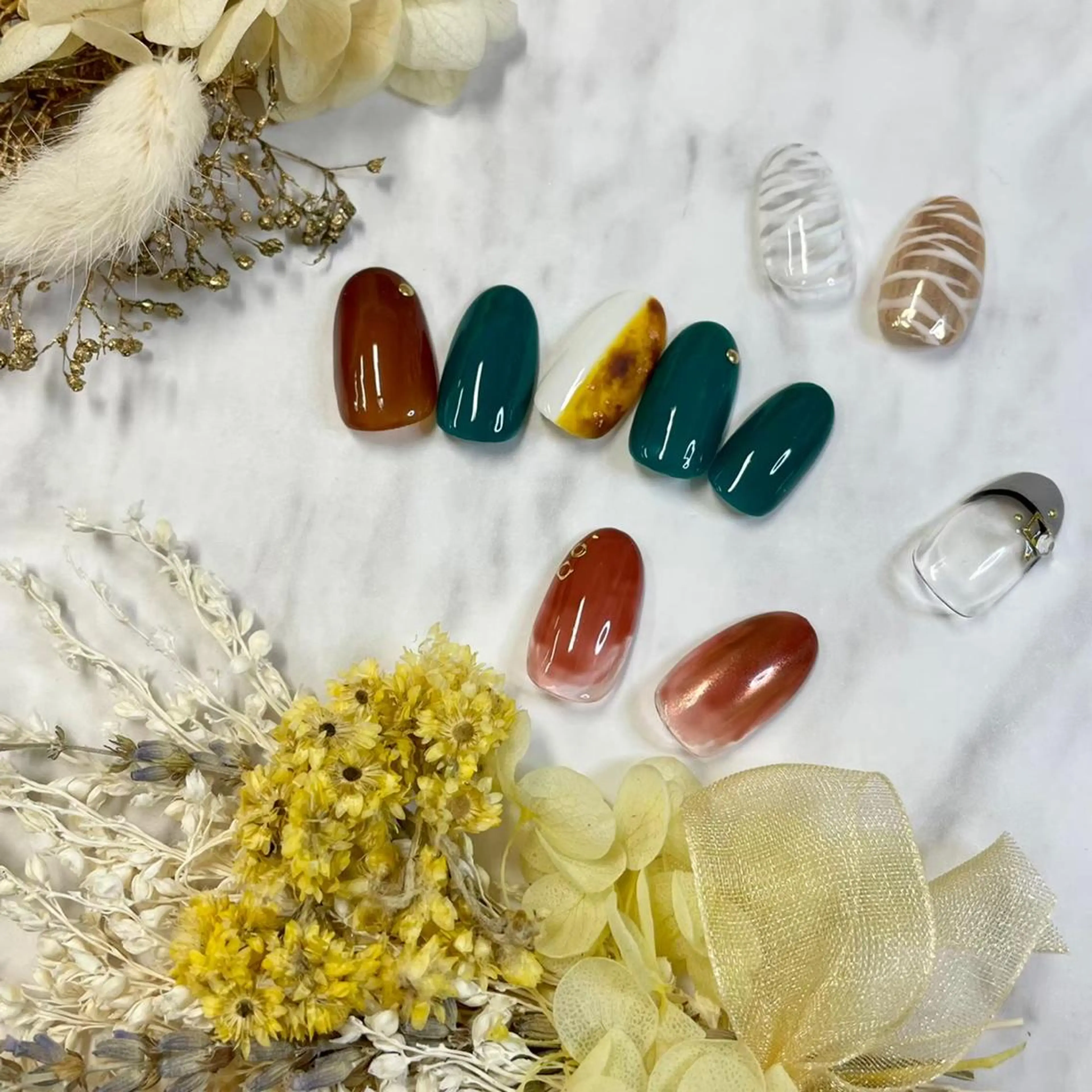 ネイル ハンドネイル プティリボン 武蔵小金井店のネイルデザイン