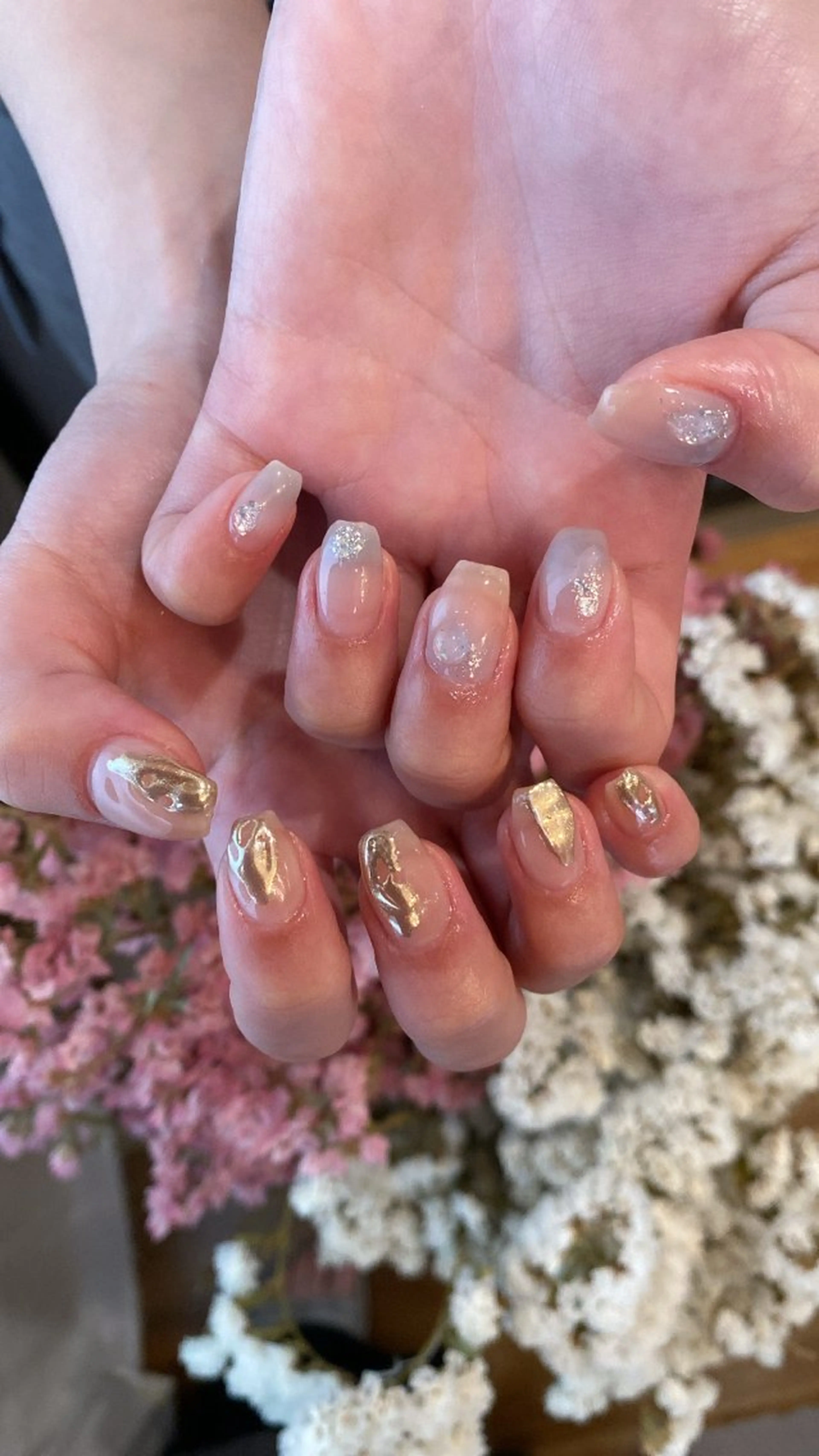 ネイル ハンドネイル crystal ⭐︎ colorのネイルデザイン