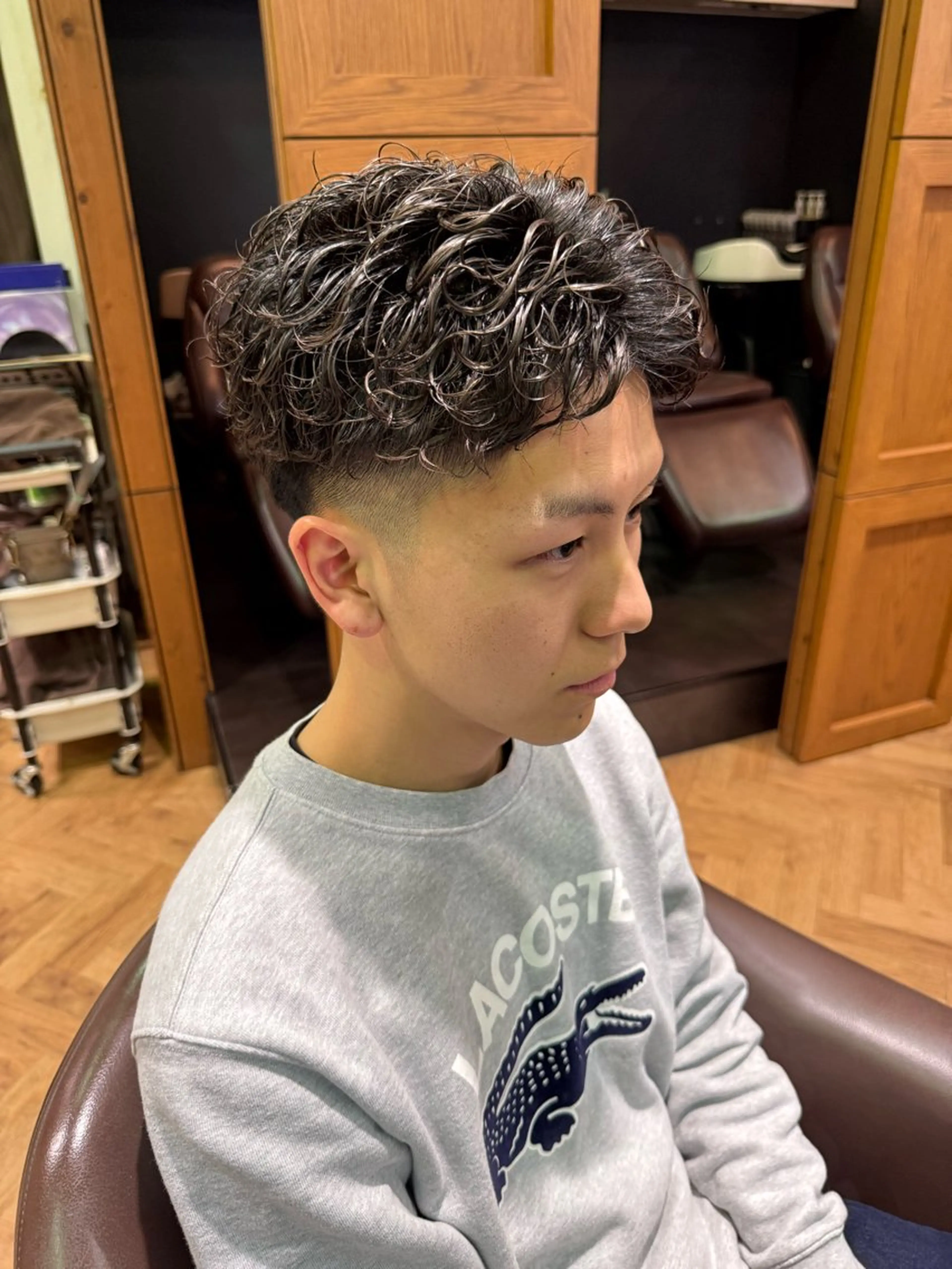 ショート メンズ メンズパーマ 溝口 槙里也のヘアスタイル