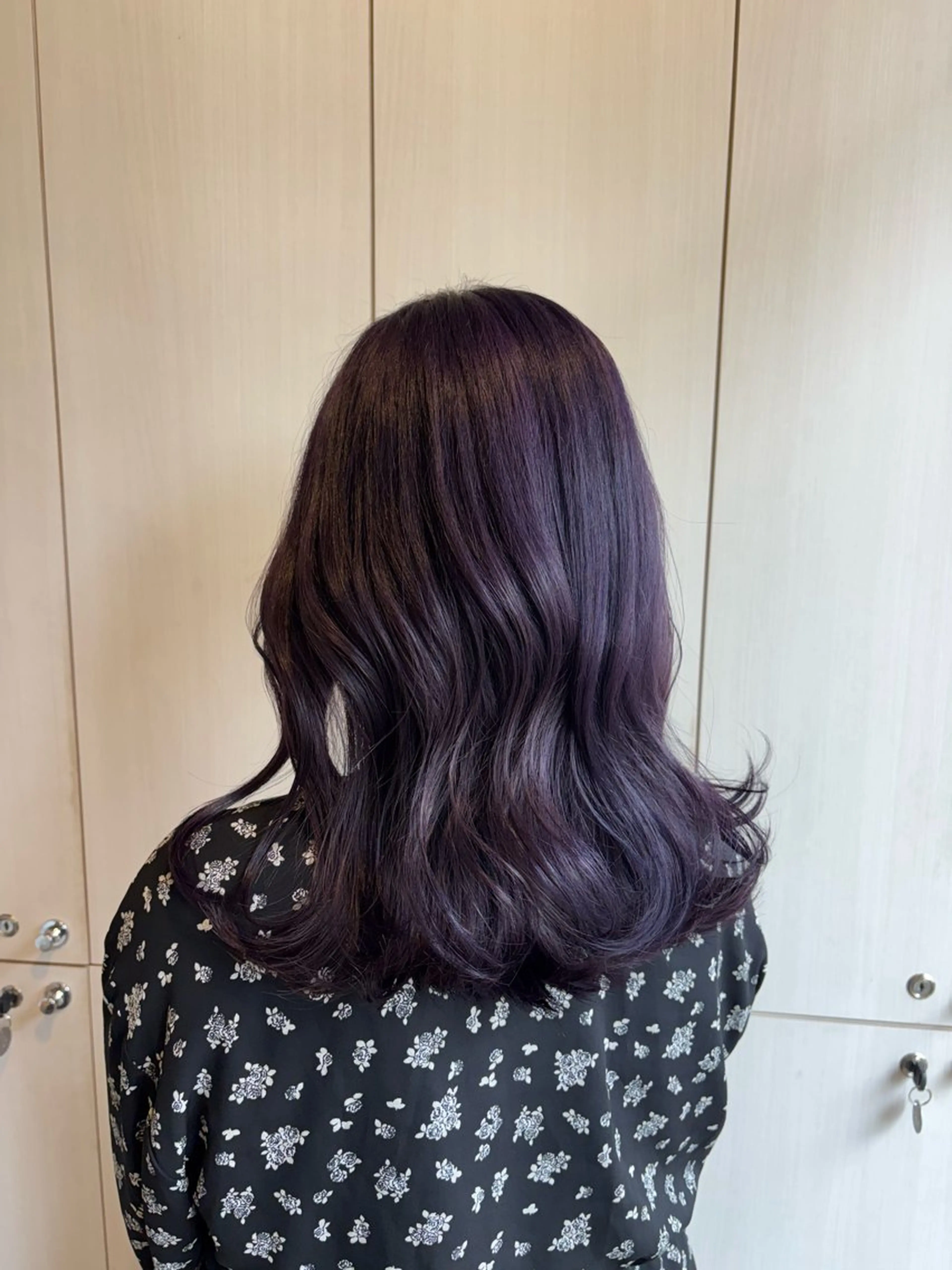 カラー ラベンダーカラー ヘアカラー きむら なみか🪐のヘアスタイル