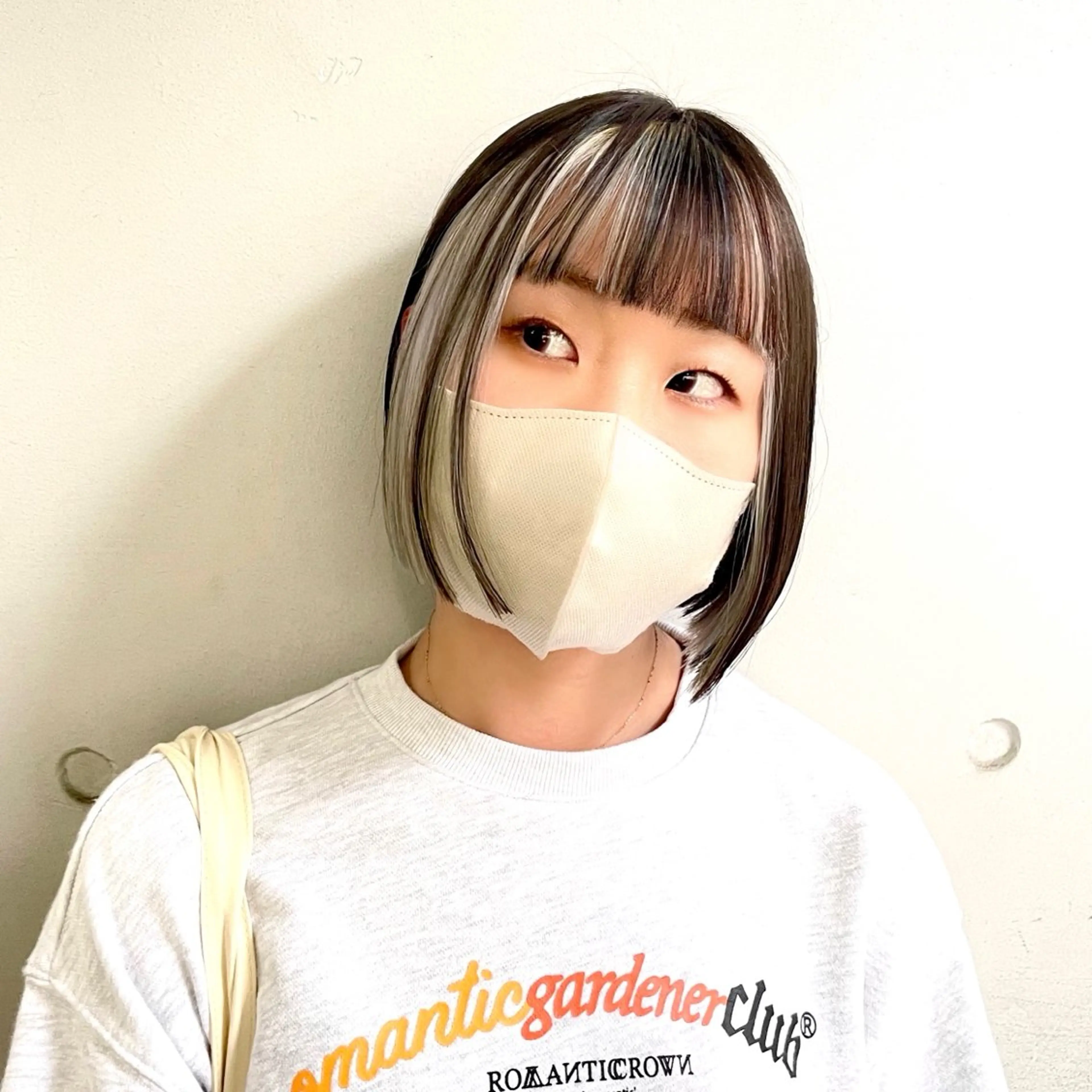 ミディアム カラー カット ヘアカラー トリートメント ショート/ボブ/ 透明感カラー/ほのかのヘアスタイル