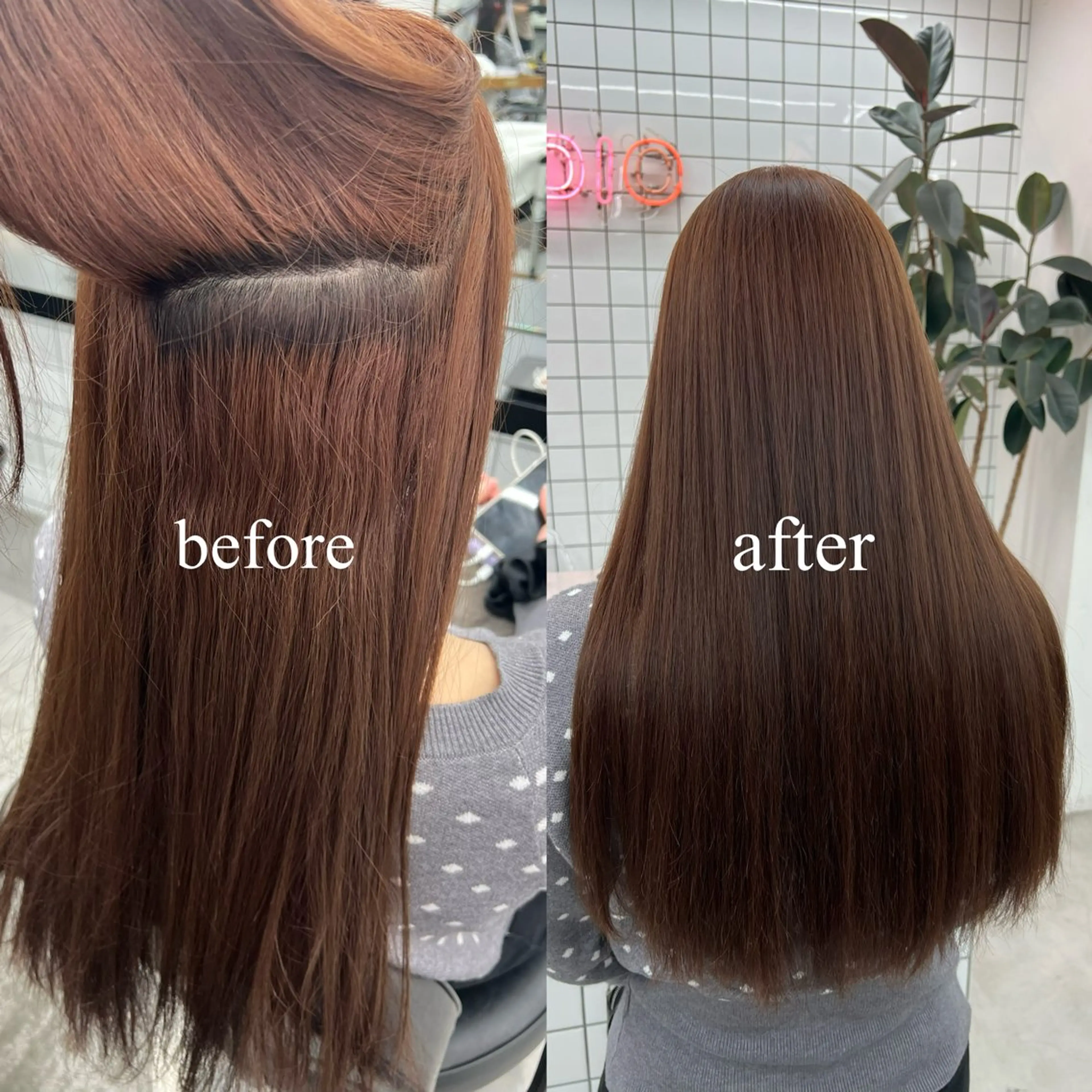 ロング カラー ブリーチ 髪質改善 ロング 縮毛矯正 カット 縮毛矯正 トリートメント 🌷︎あすか🌷 JILLSTUDIOのヘアスタイル