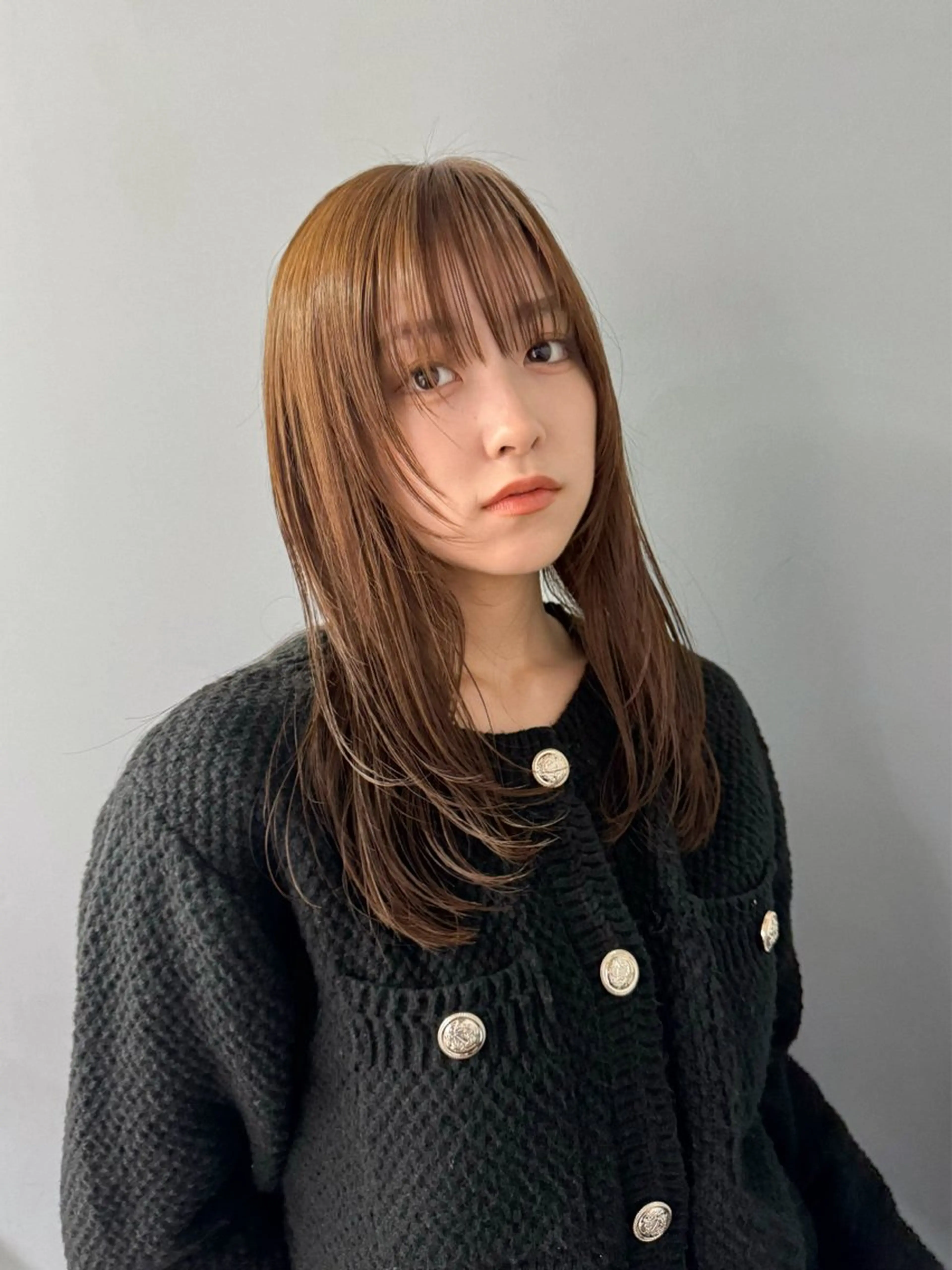 ロング レイヤーカット 小顔矯正/レイヤー 透明感カラー✨生真のヘアスタイル