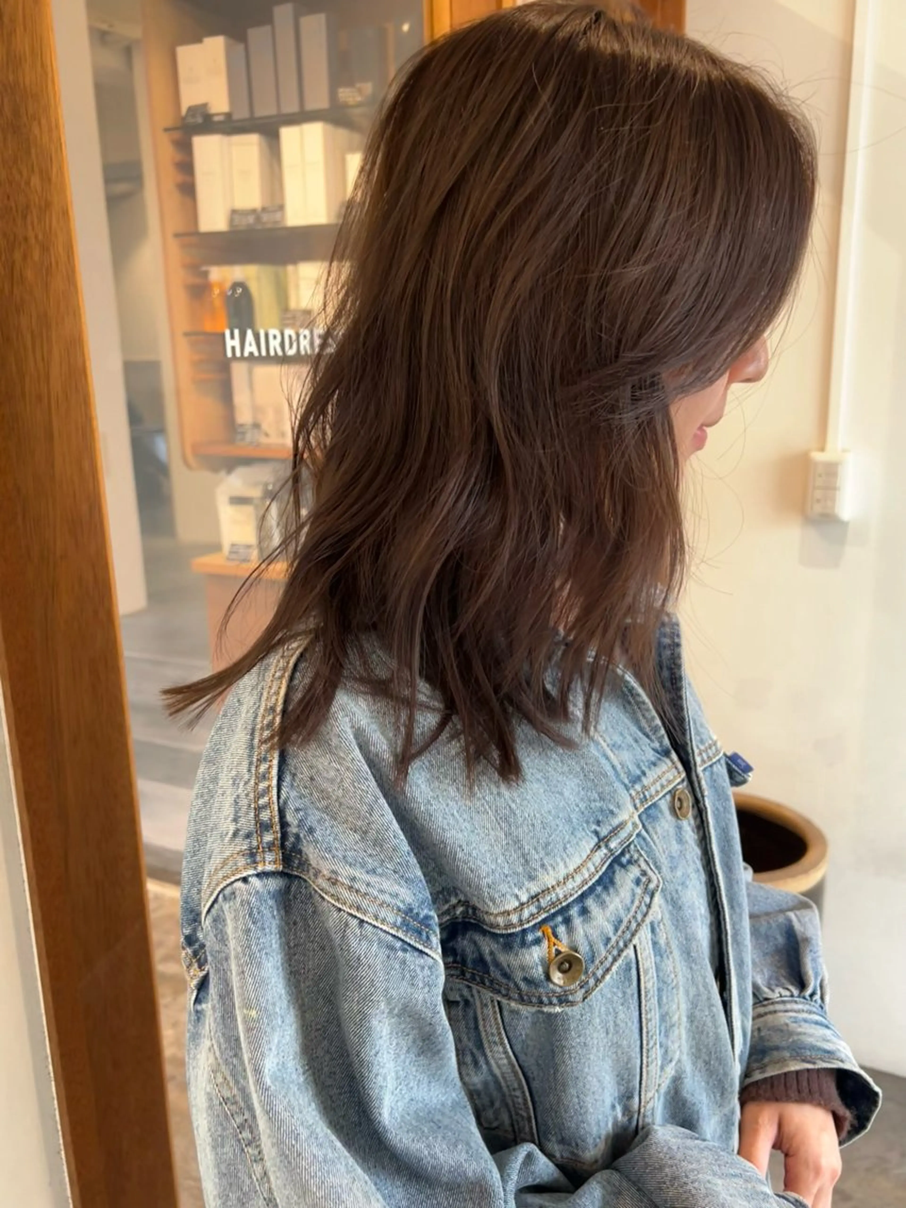 ミディアム カラー ブラウンカラー 三谷はるな /名古屋/本山のヘアスタイル