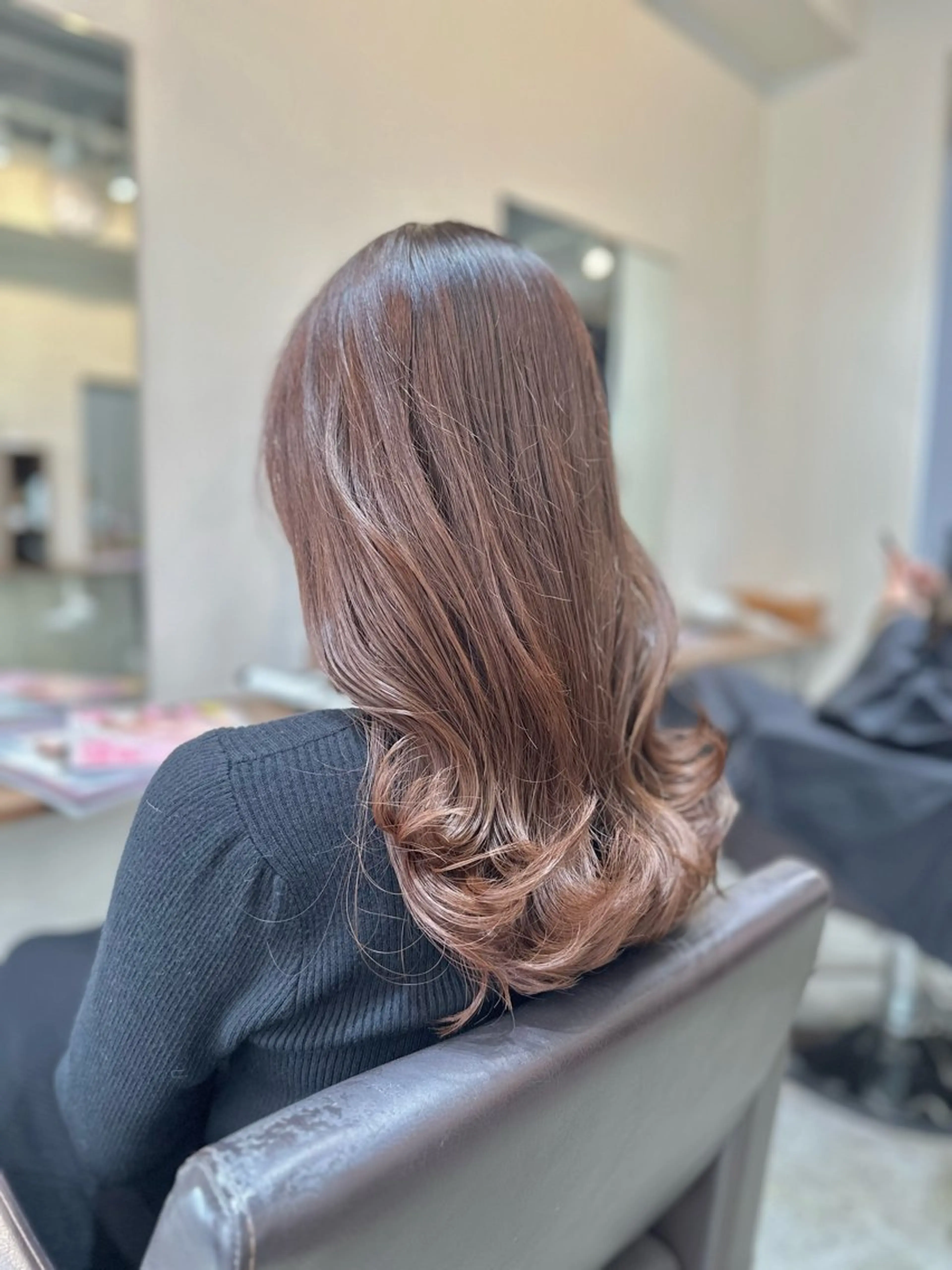 ミディアム カラー パーマ カット ヘアカラー パーマ トリートメント 平日オススメ✨ プチプラ✨山下のヘアスタイル