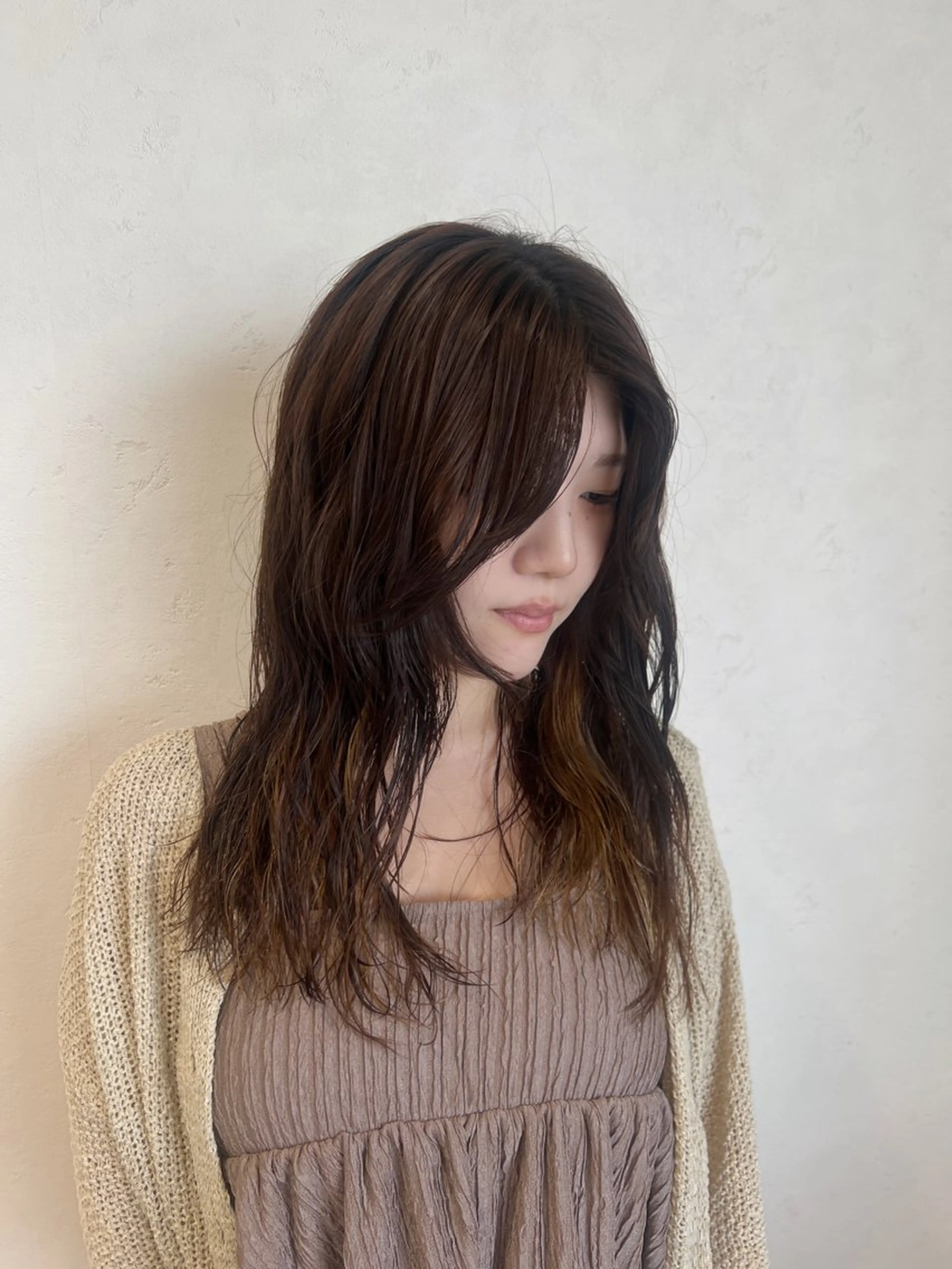 セミロング パーマ セミロングパーマ 水田 芹七のヘアスタイル