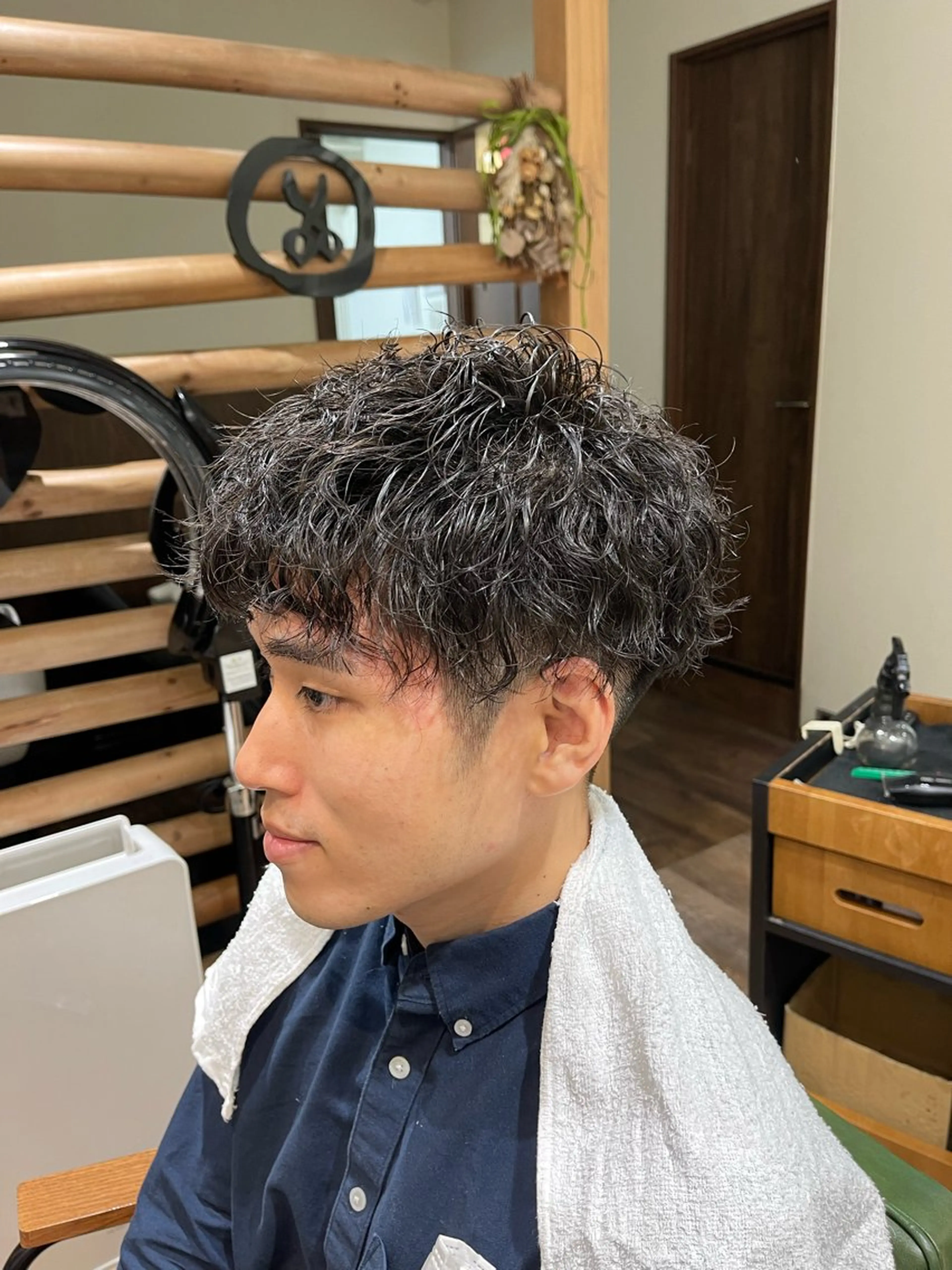 ショート カット パーマ テライ ケイショウのヘアスタイル