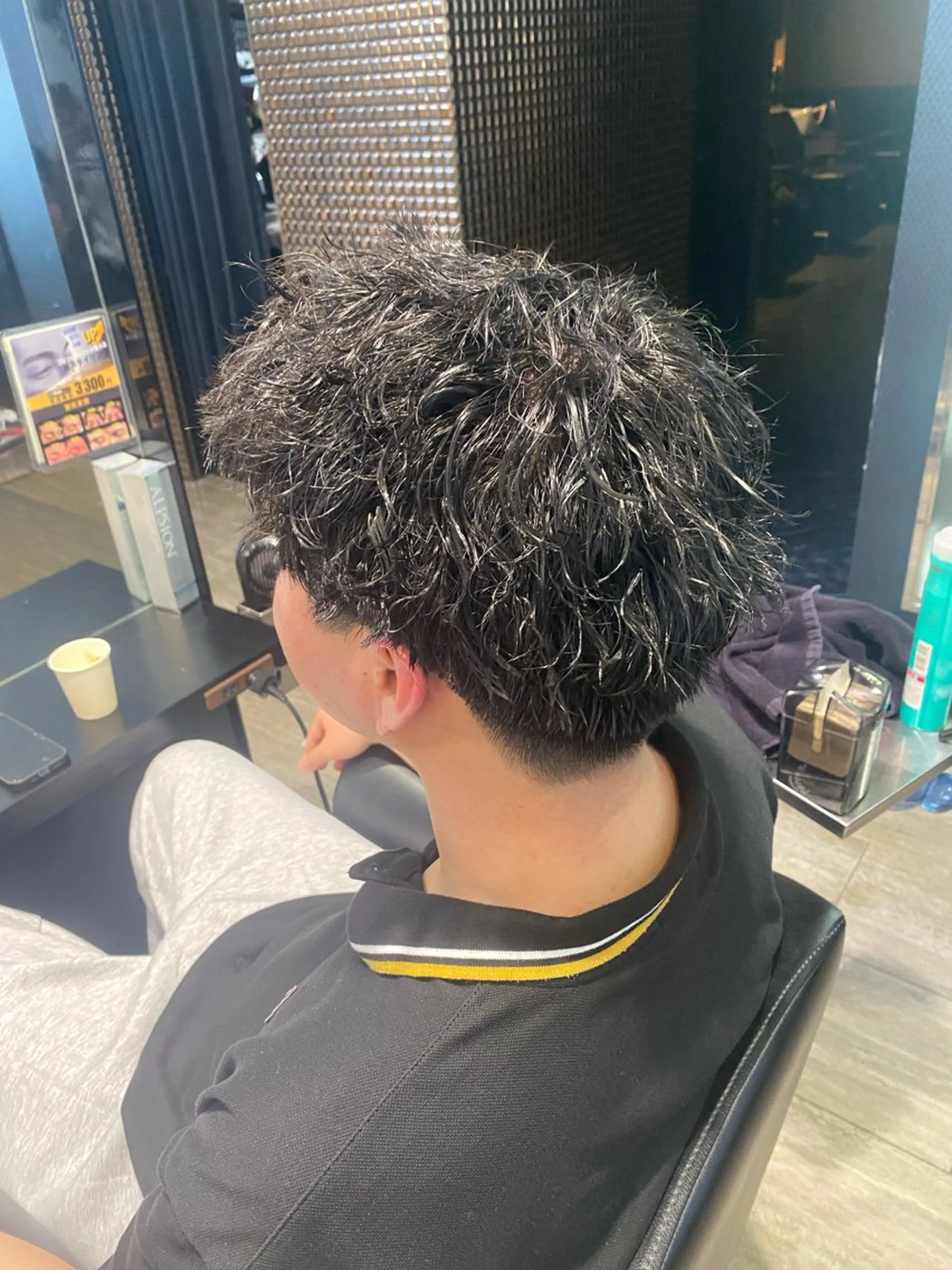 メンズ パーマ 水野 聖哉のヘアスタイル