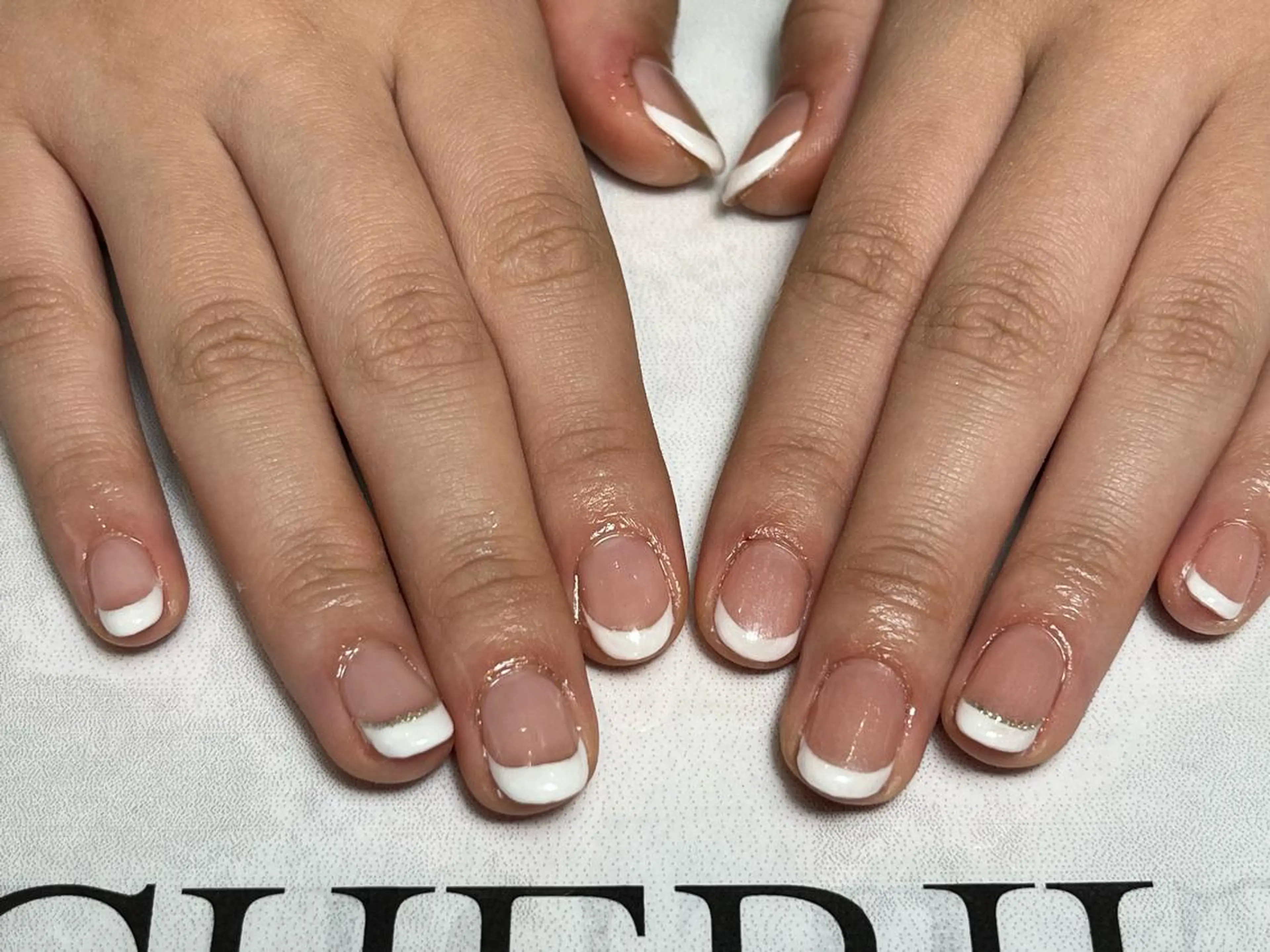 ネイル フレンチネイル ハンドネイル CHERILY SAKURAのネイルデザイン