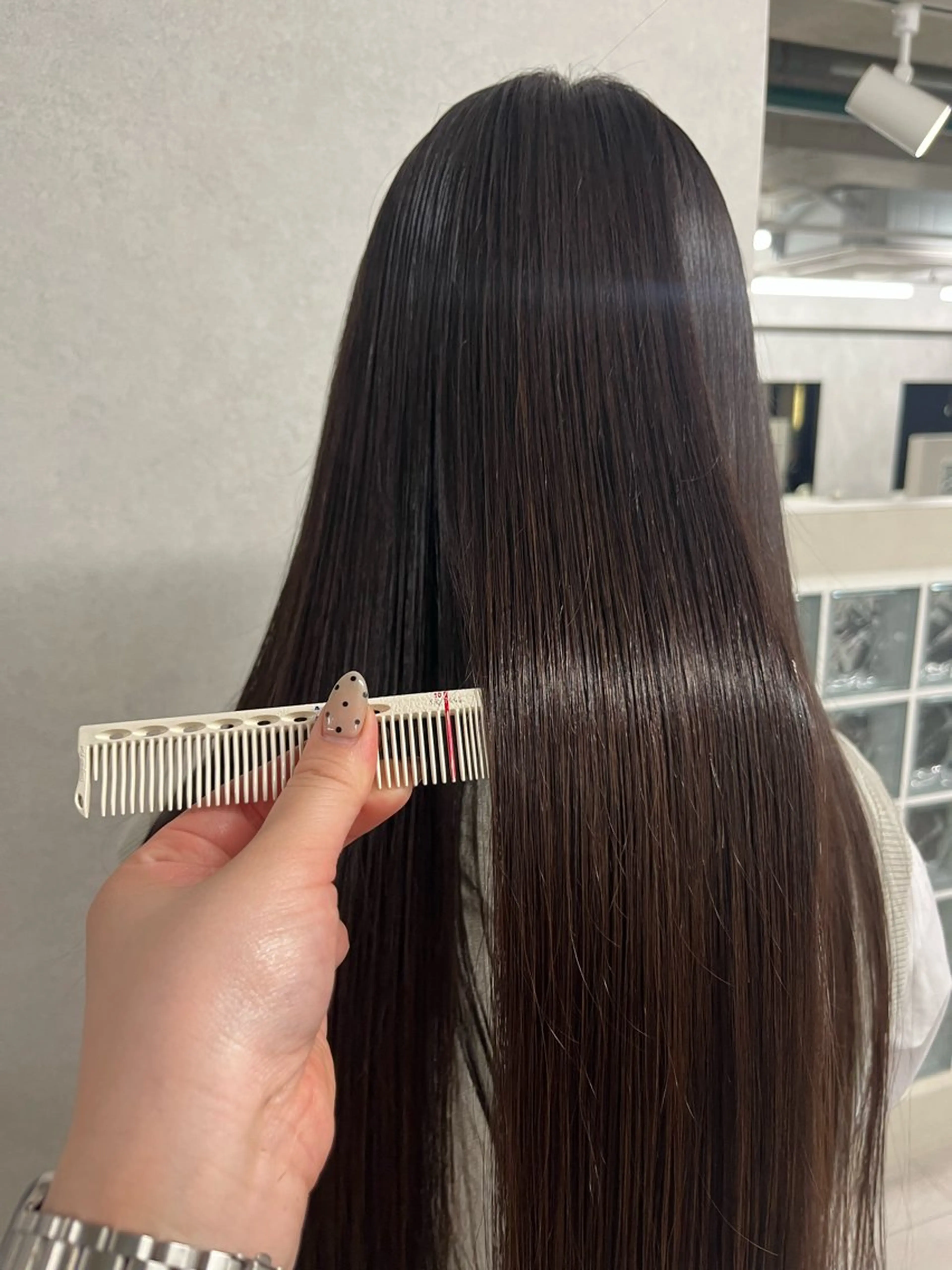 ロング パーマ 縮毛矯正 anon Loemのヘアスタイル