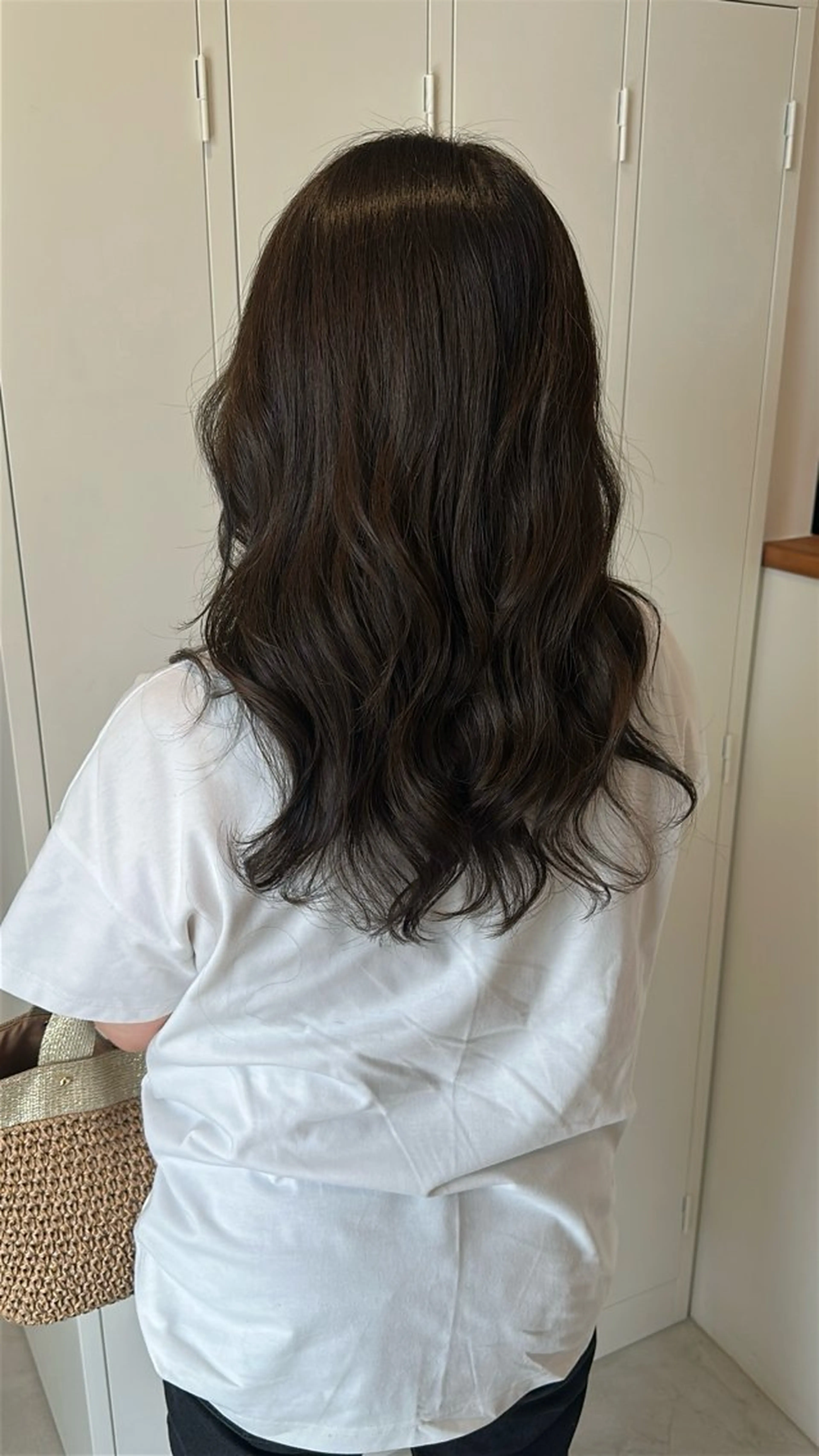 セミロング ヘアカラー ツヤ感/透明感カラー /蟹江/harunaのヘアスタイル