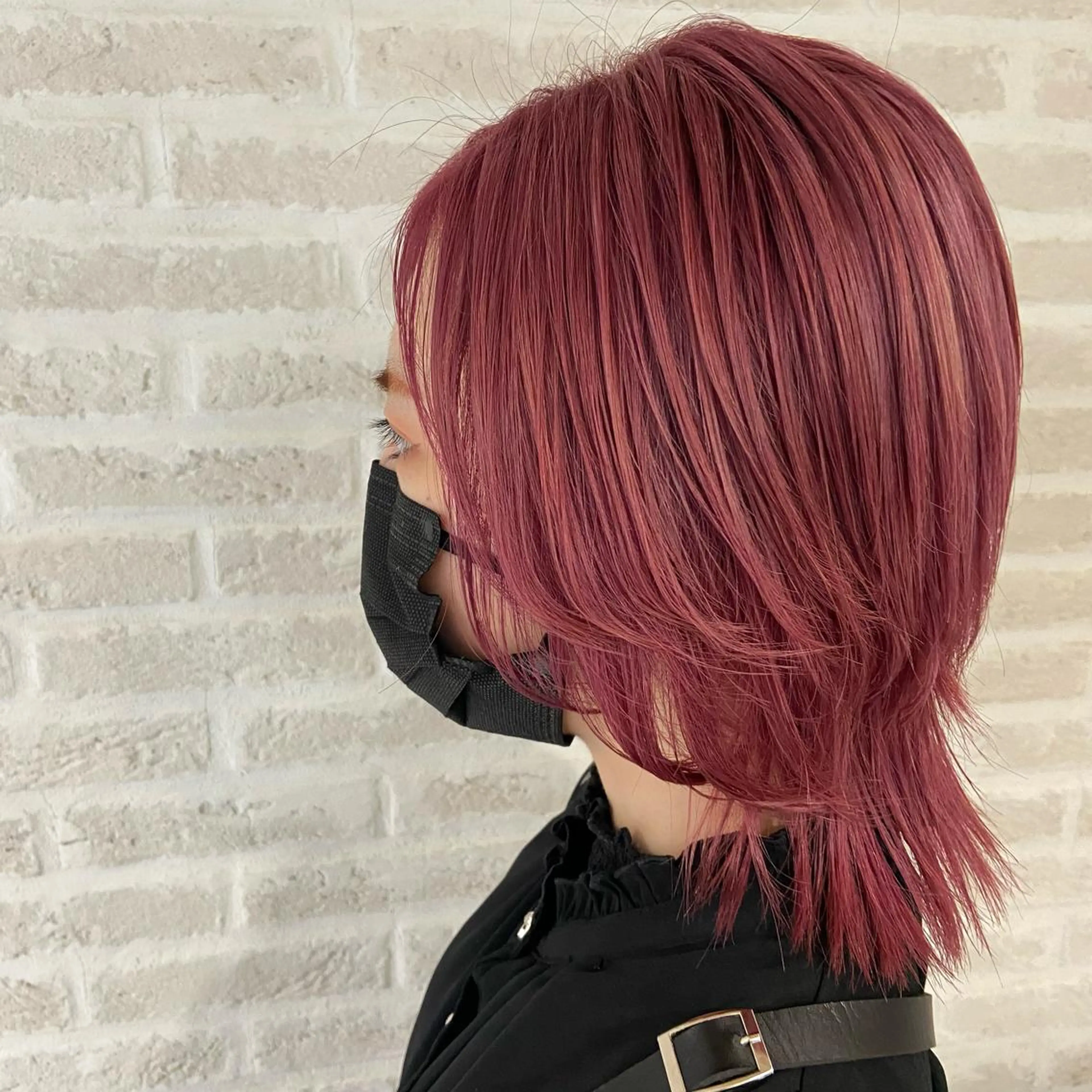 ショート カラー ヘアアレンジ ブリーチ ピンクカラー 北岡 慶子 大宮駅西口徒歩3分のヘアスタイル