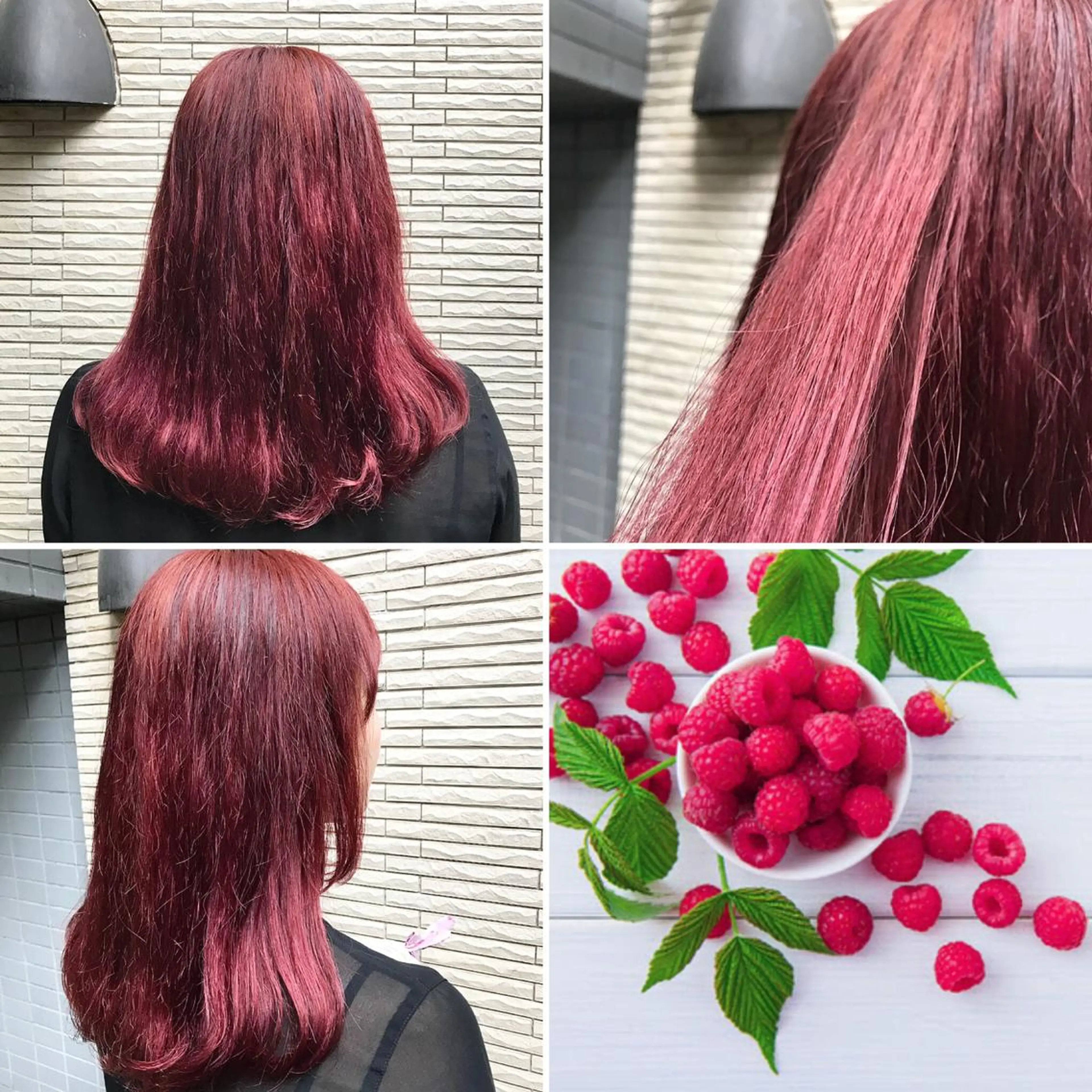 セミロング カラー レッドカラー ヘアカラー トリートメント 🌈推し色派手髪 ハイトーンShinのヘアスタイル
