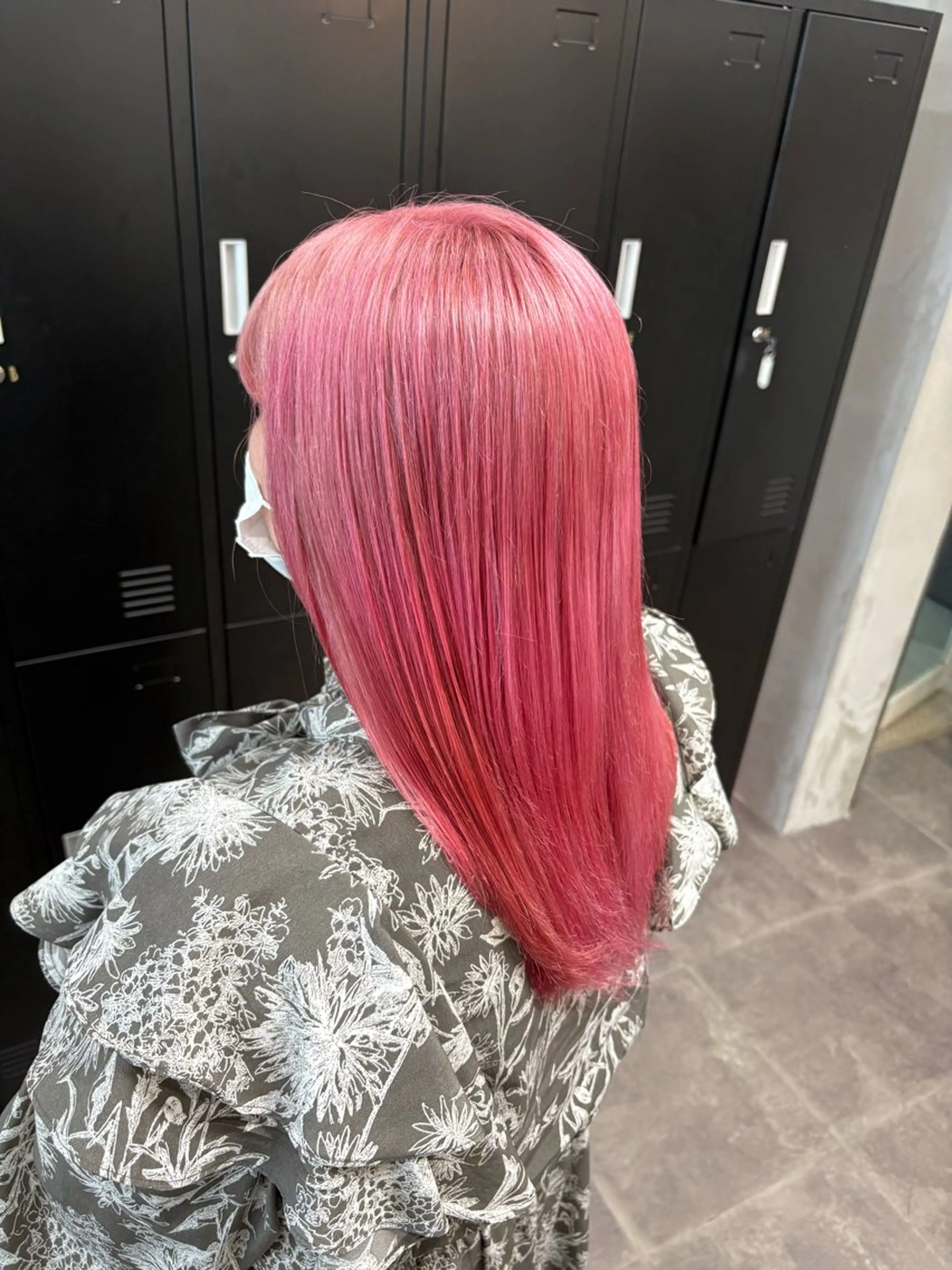 セミロング カラー ブリーチ ケアブリーチ トリートメント ヘアカラー トリートメント ALLEN hair /まなのヘアスタイル