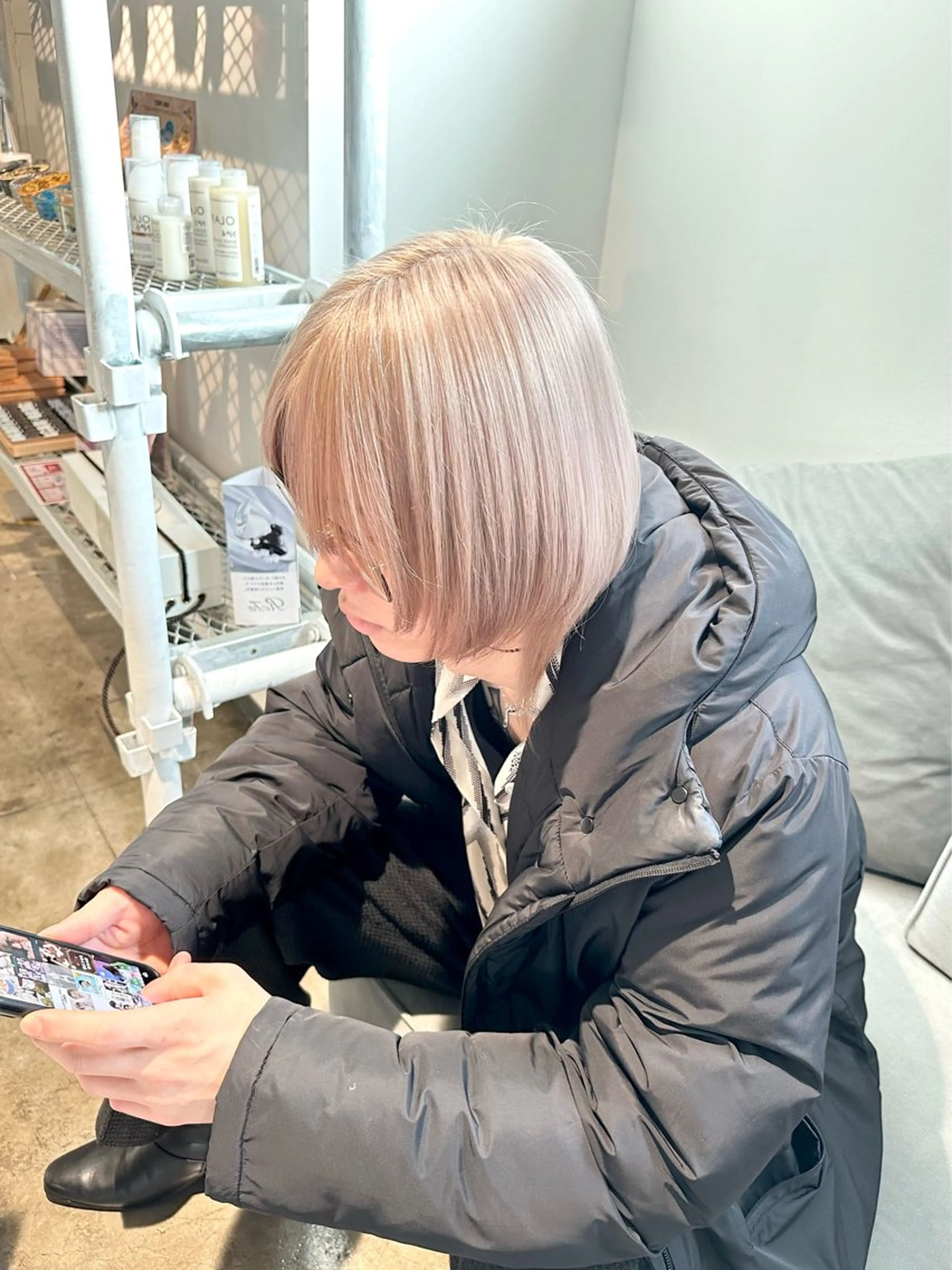 【Men's限定】💫骨格補正メンズカット＋ケアブリーチ（根本リタッチ込み）onカラー➕ダメージ補修トリートメント✂︎の写真