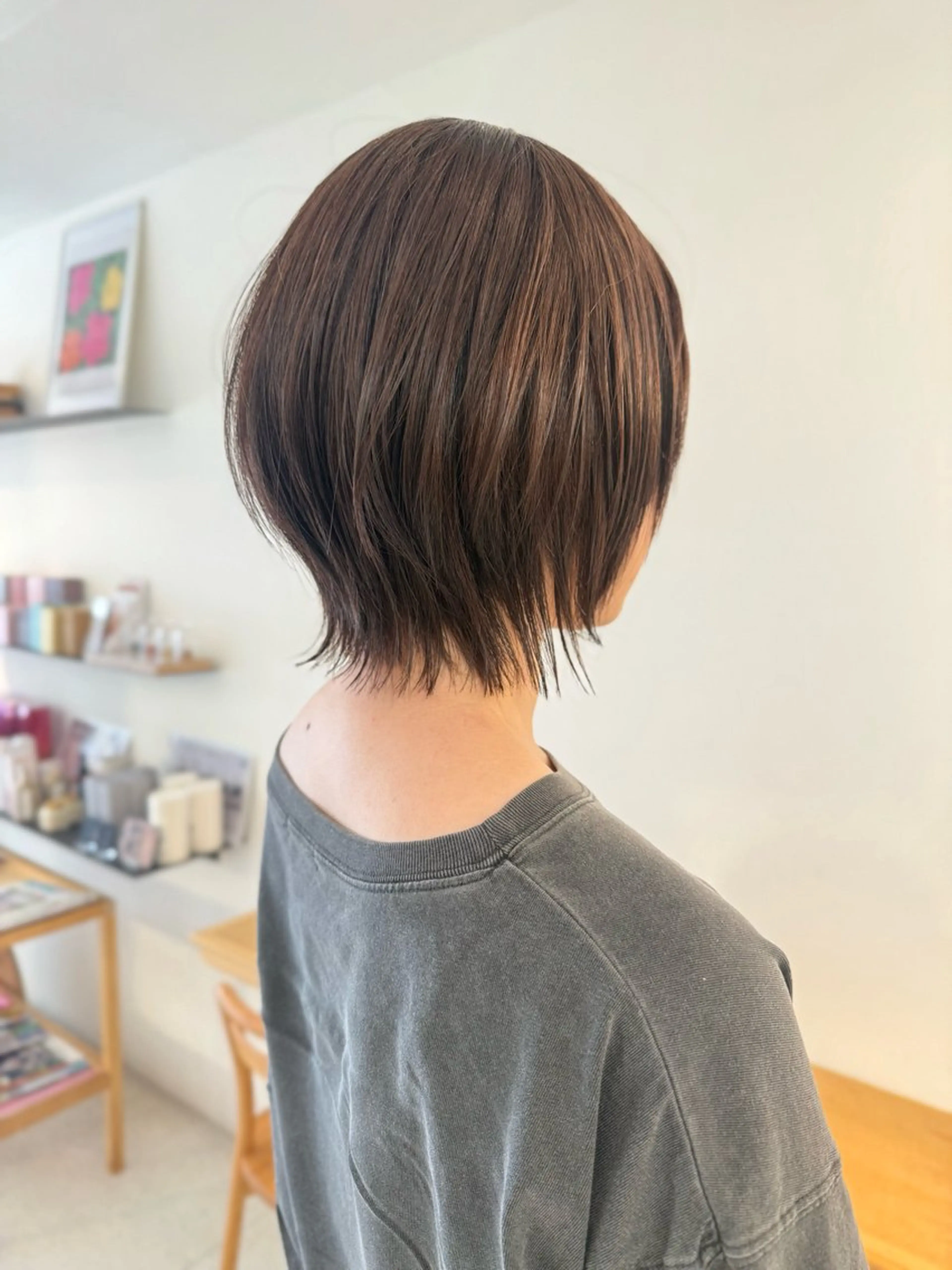 ショート カラー カット ヘアカラー トリートメント 安永 涼のヘアスタイル