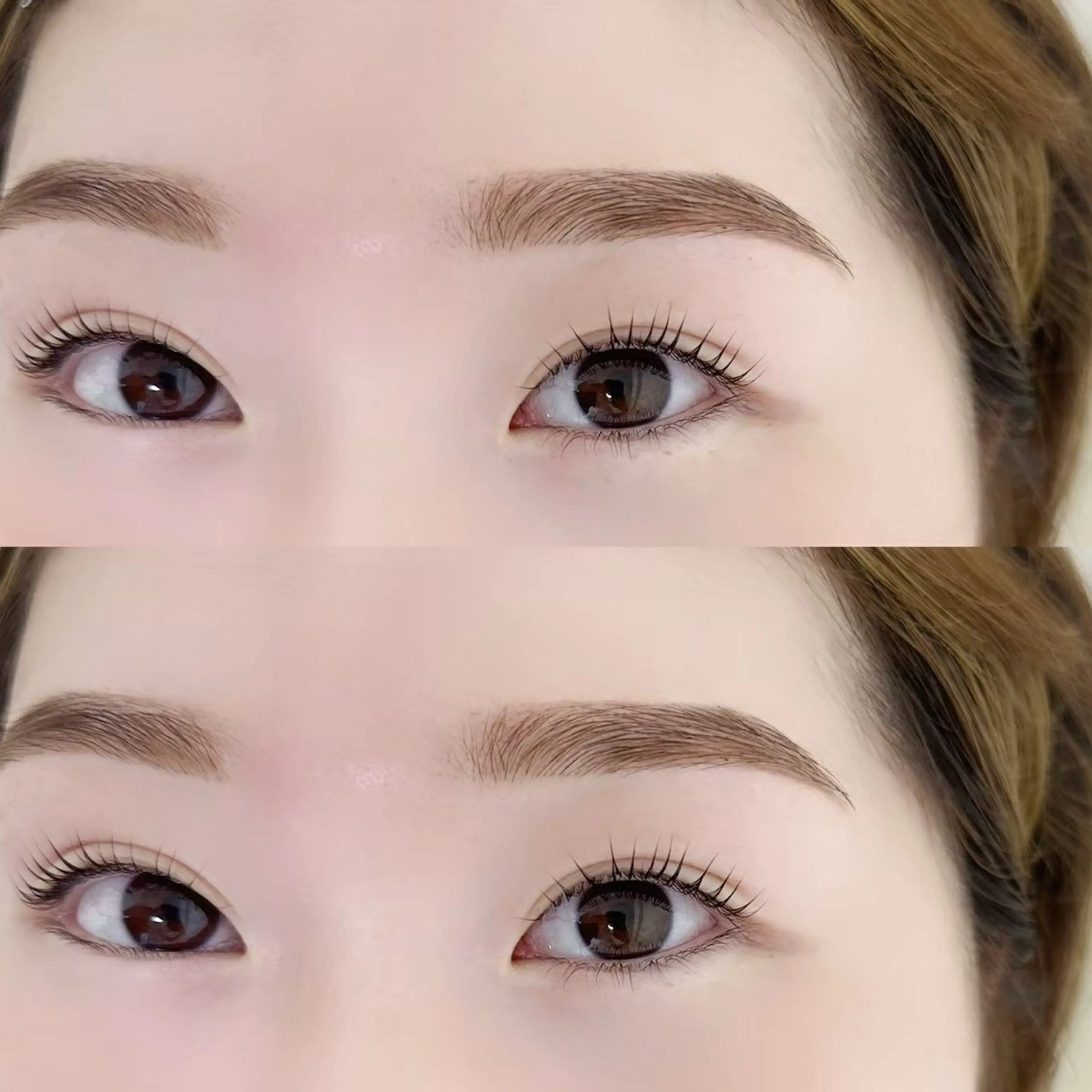 マツエク・マツパ 韓国風マツエク 一重×まつ毛パーマ A アイブロウ33大名店の眉毛・アイブロウイメージ