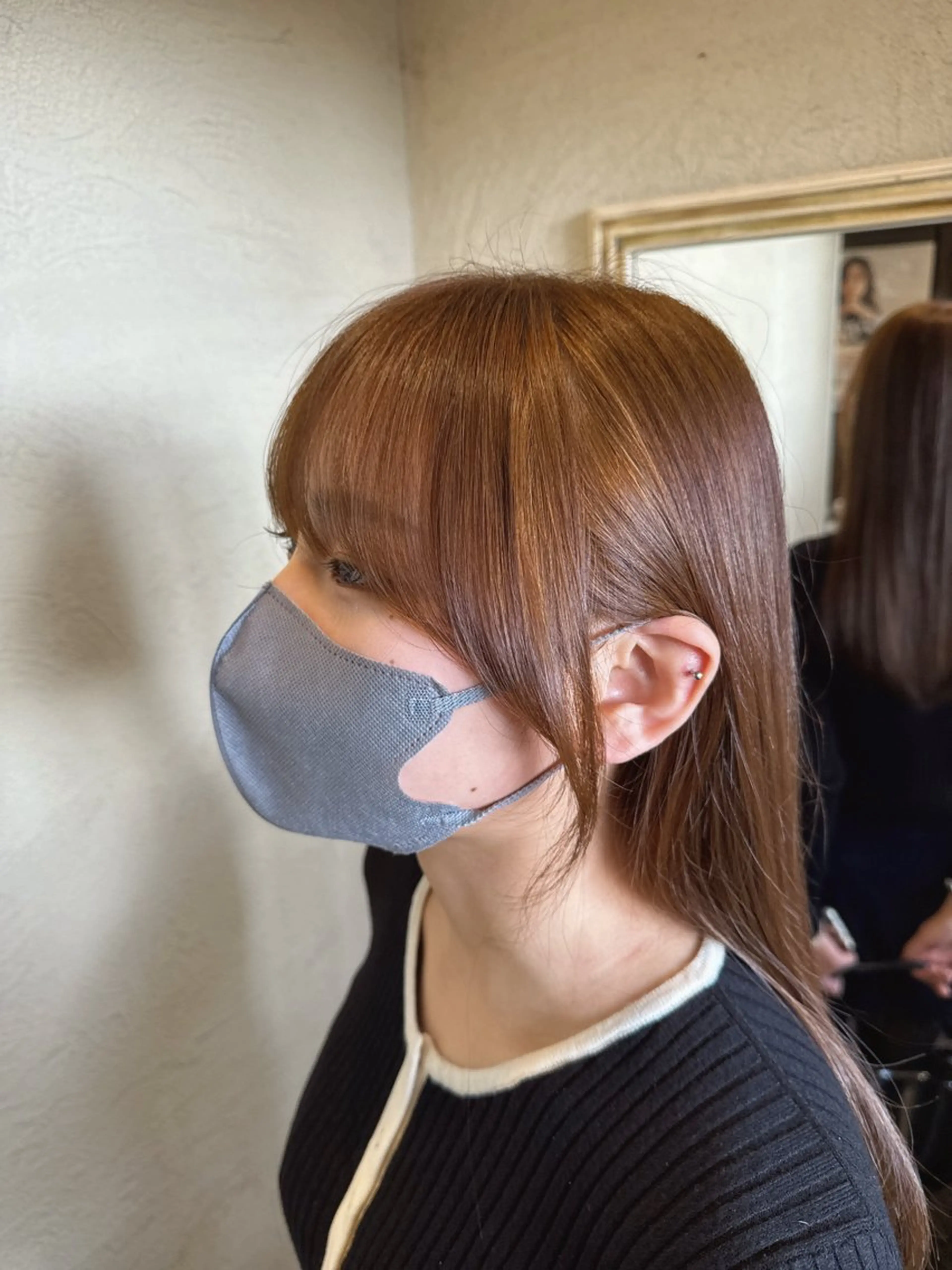 ロング カット ルプラボウ/艶カラー /縮毛矯正/いくとのヘアスタイル