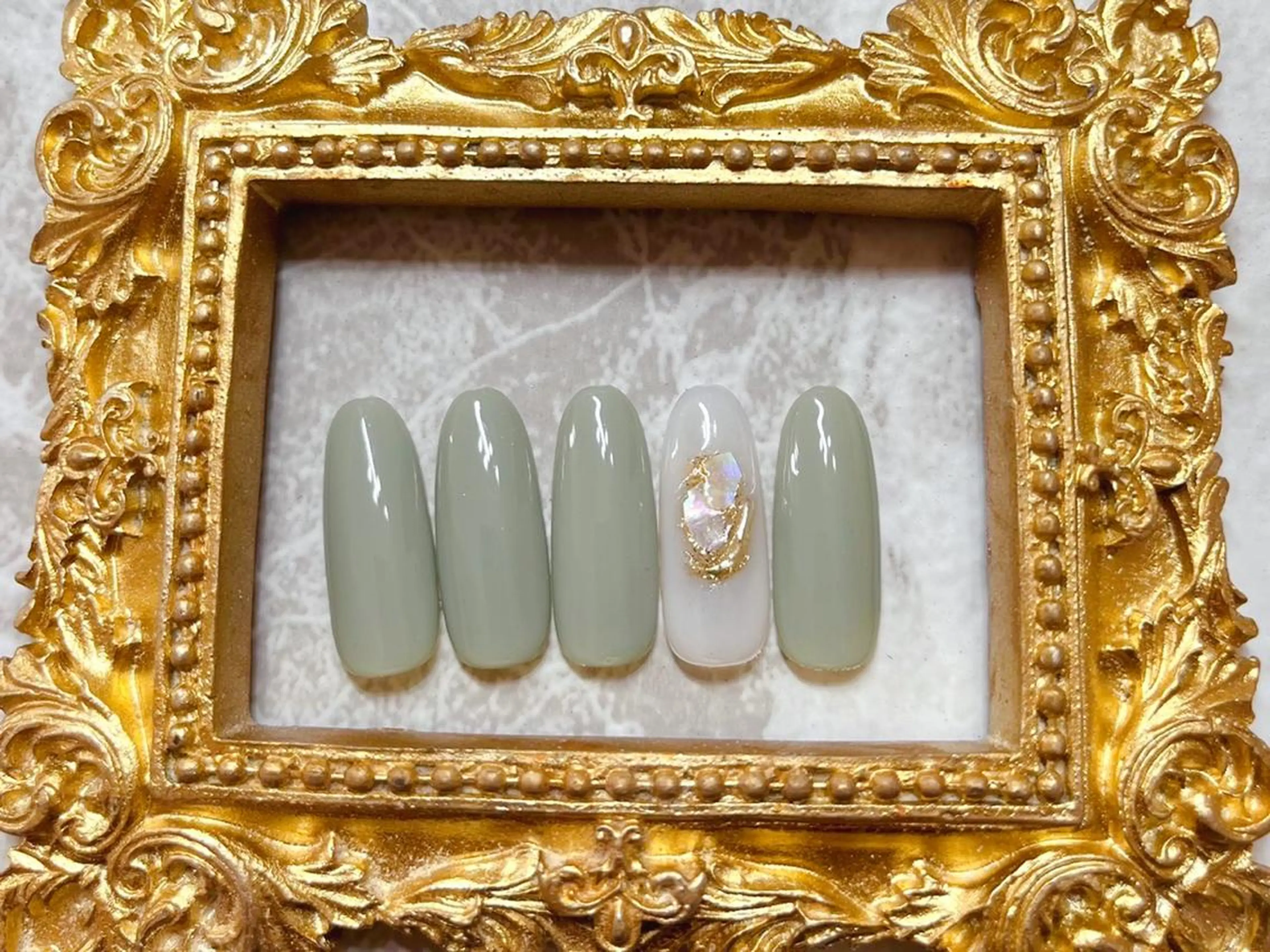 ネイル ハンドネイル マジック ミラーのネイルデザイン