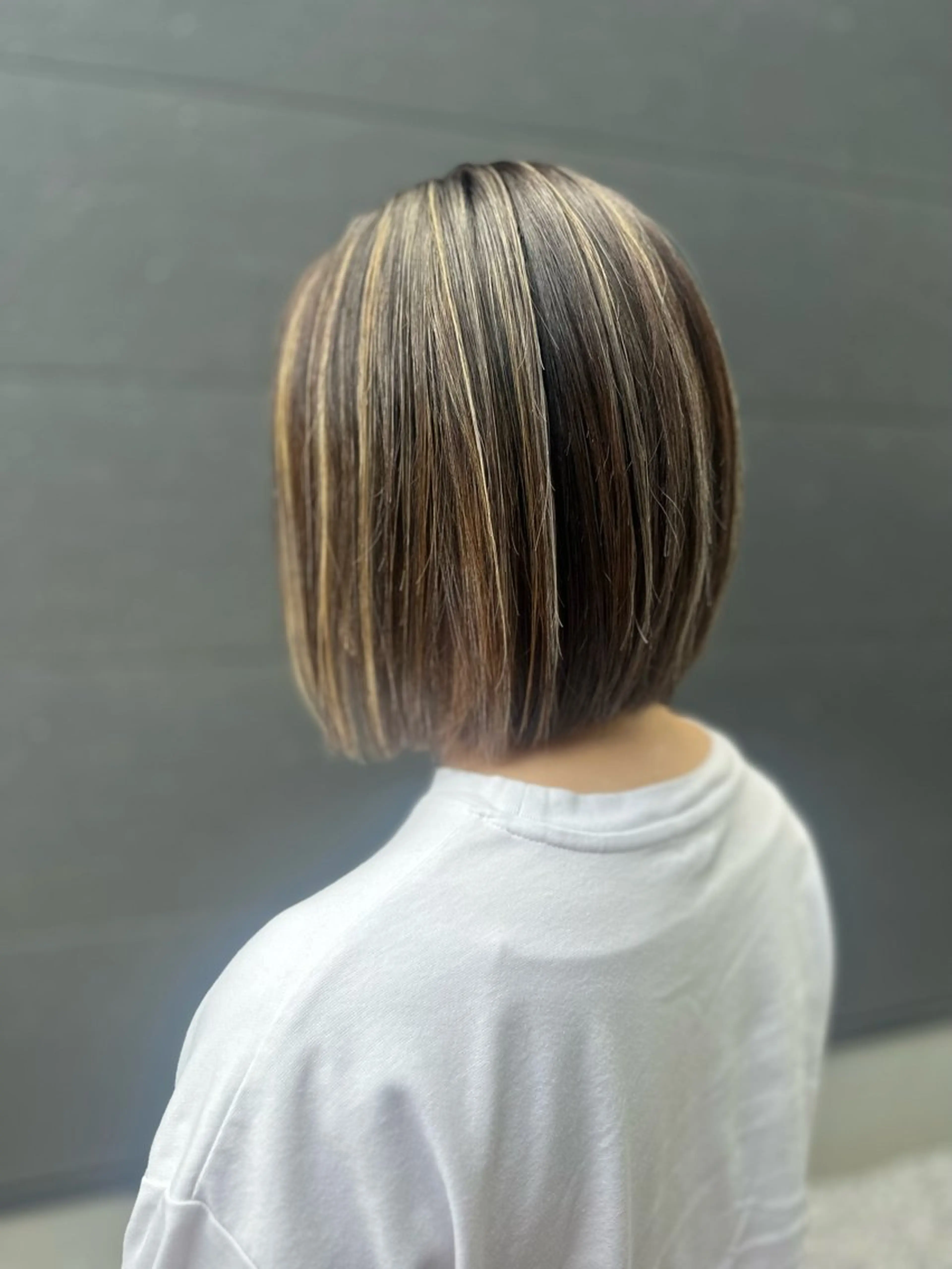 ショート カラー ハイライトカラー ハイライト カット ヘアカラー K Harukaのヘアスタイル