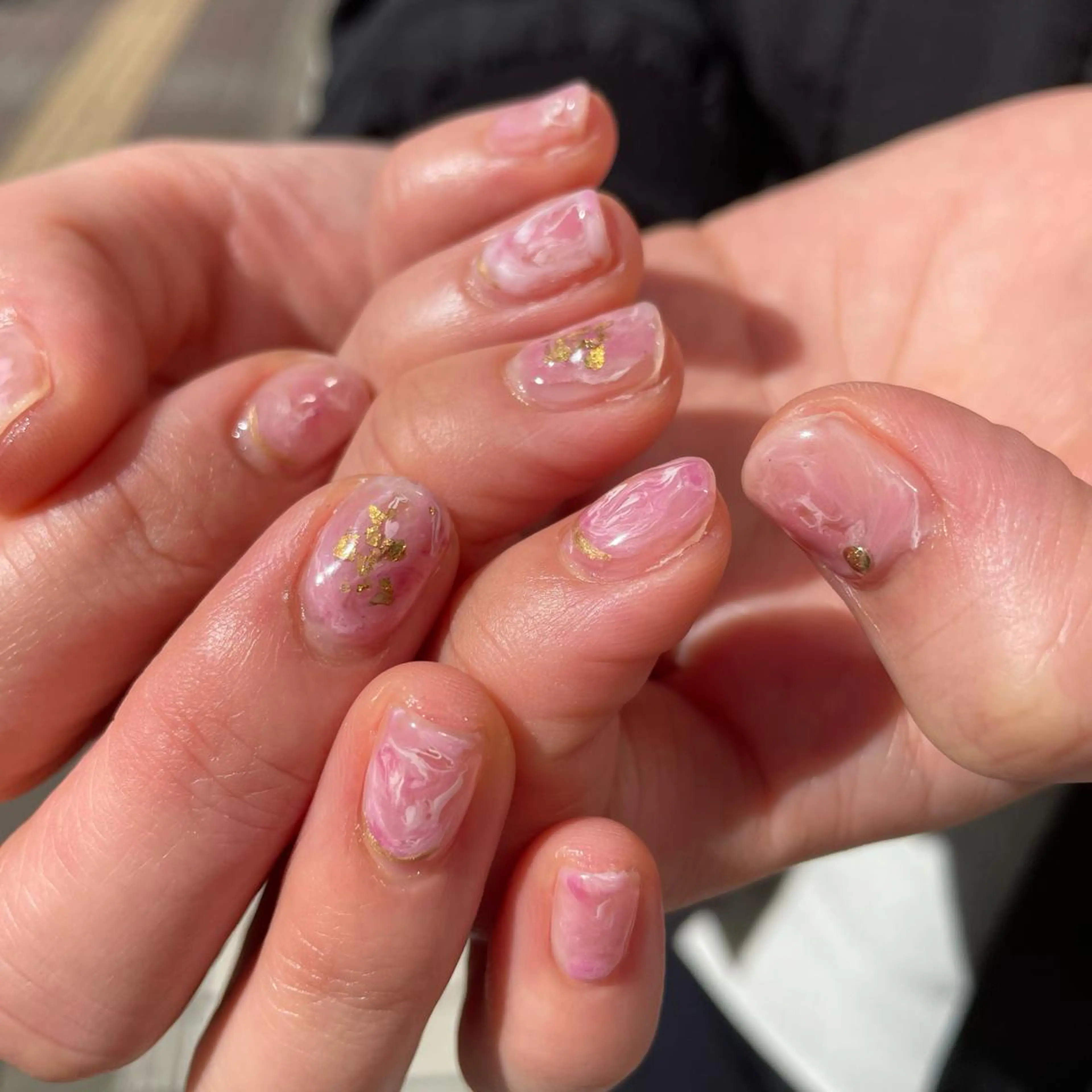 ネイル ニュアンスネイル ハンドネイル 韓国ヘア🦋 MIYUのヘアスタイル